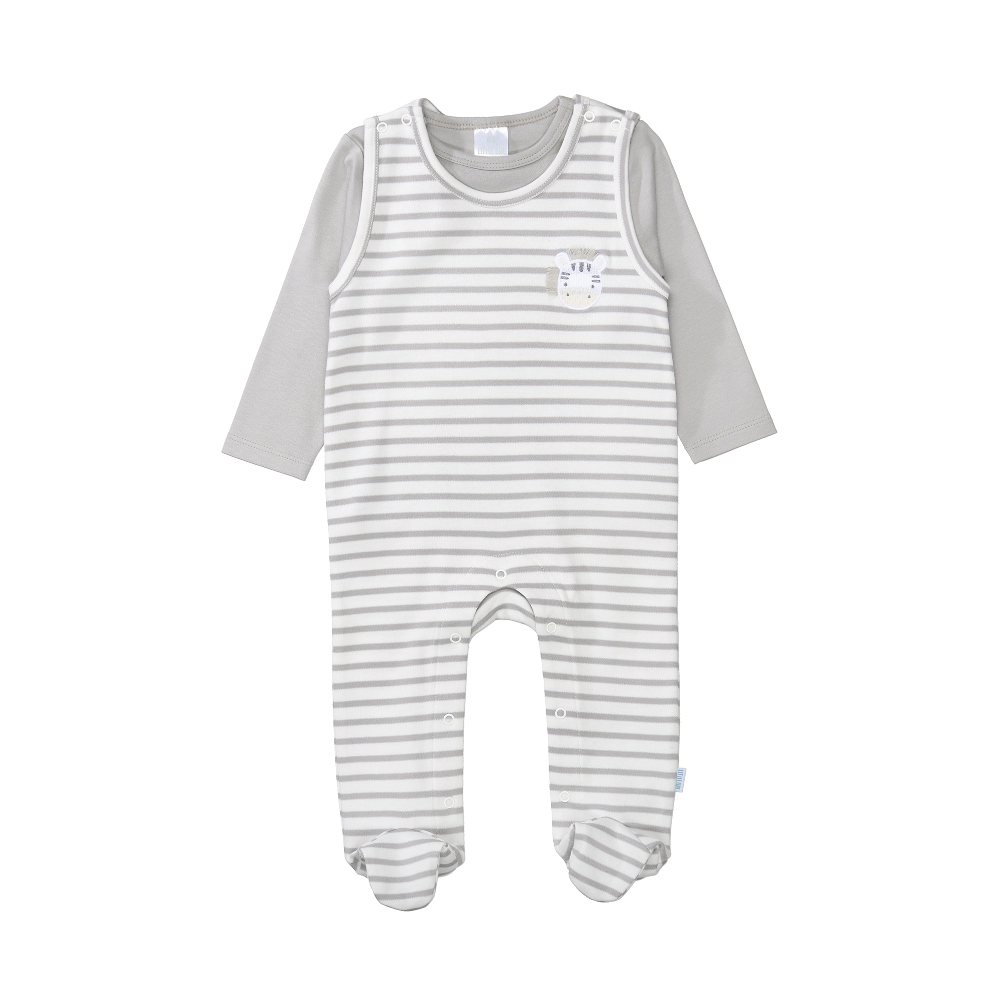 Strampler, LITTLE ONE, Weiß – Besonderheit: Set bestehend aus Langarmshirt und Strampler