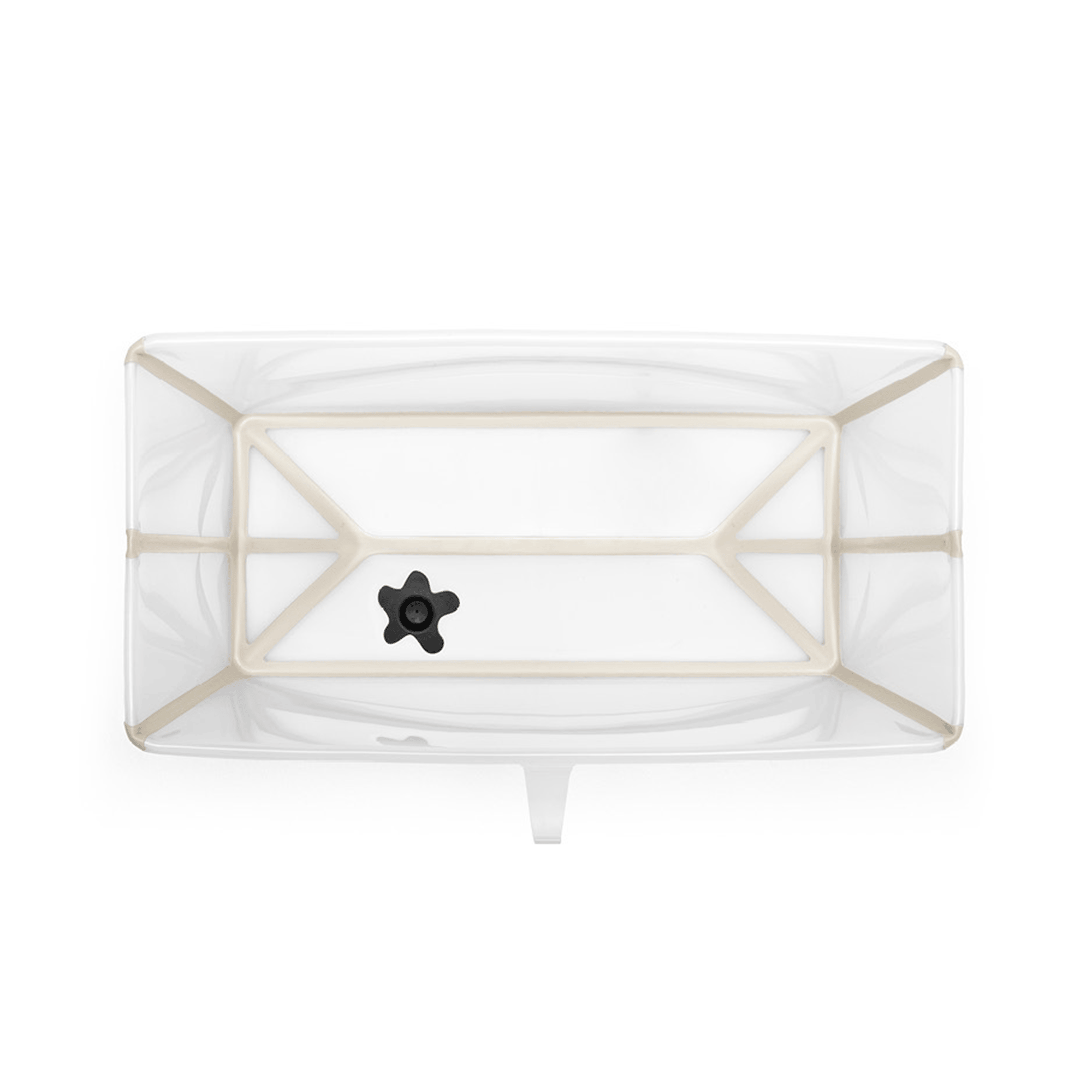 Flexi Bath® XL Transparent Sandy Beige mit hitzeempfindlichem Stöpsel STOKKE Beige 2000582515815 2