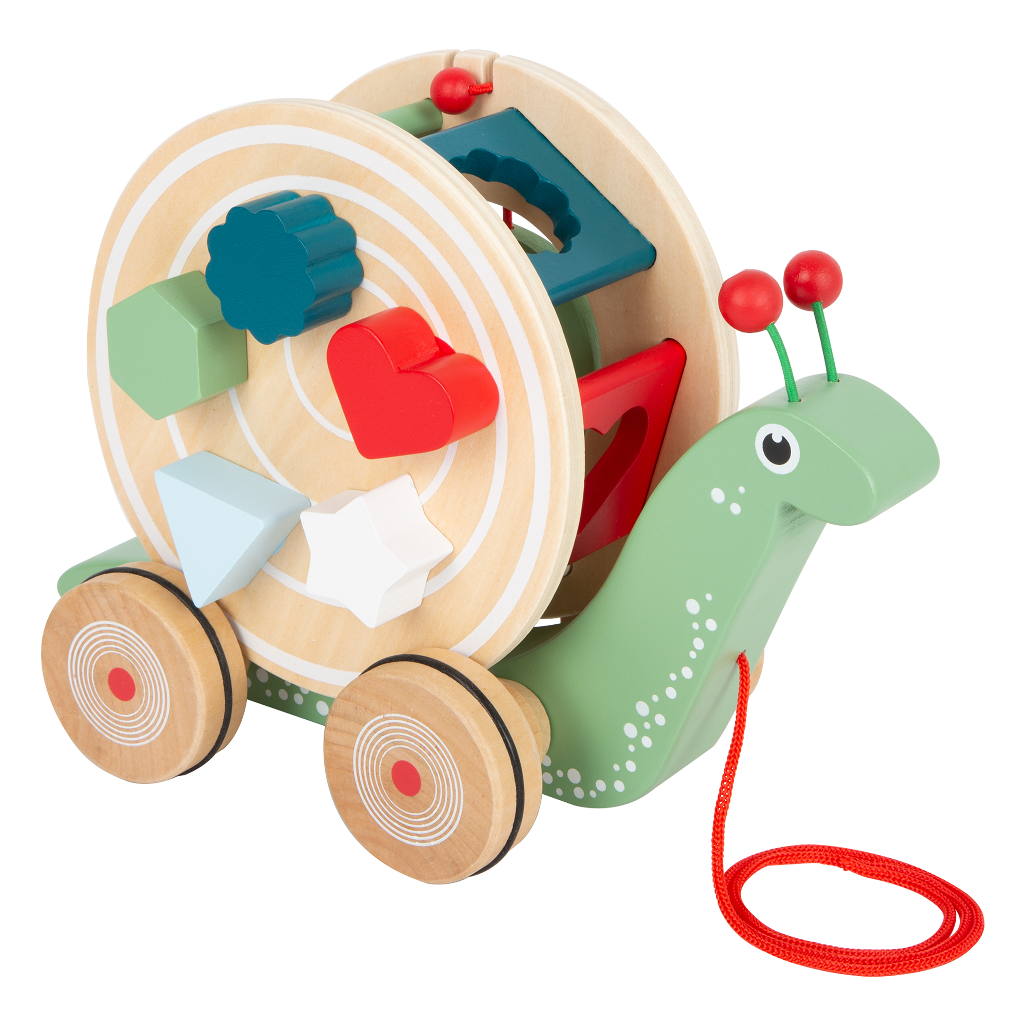 Schiebetiere, small foot, Mehrfarbig – Besonderheit: aus robustem Holz