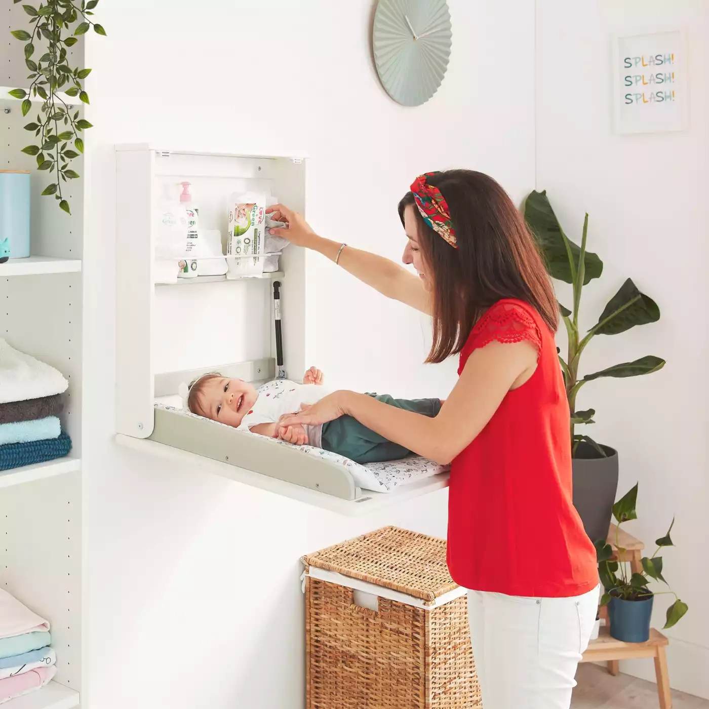 Wickeltische, badabulle, Weiß – Produktansicht