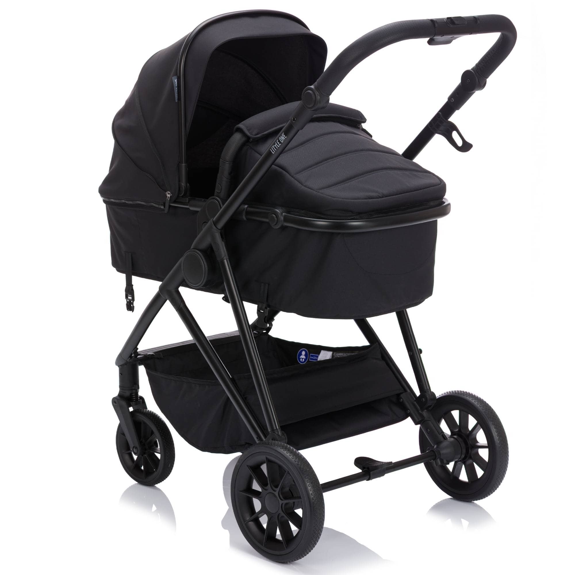 Kombi-Kinderwagen, LITTLE ONE, Schwarz – Produktansicht