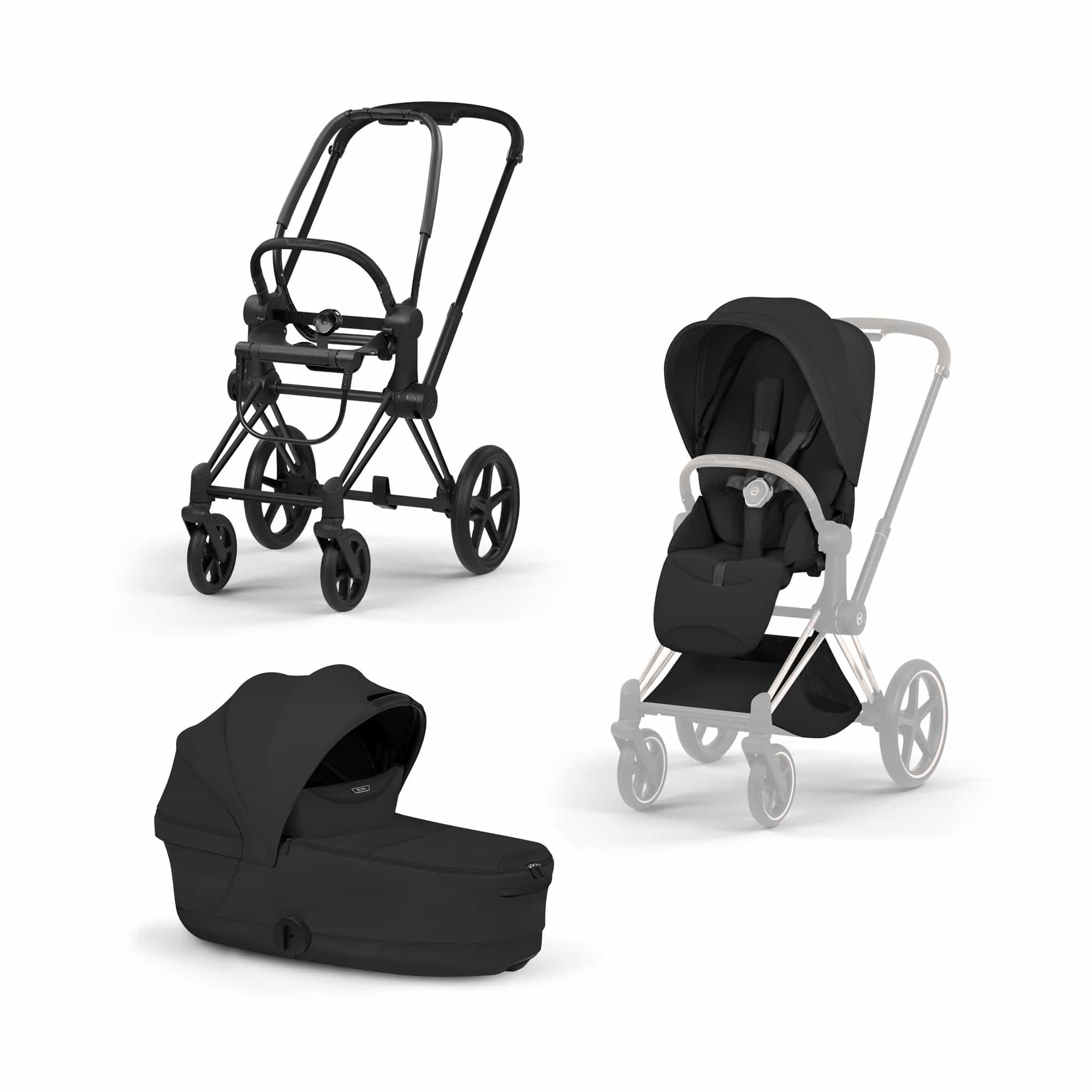 Kinderwagen Komplettsets, cybex PLATINUM, Schwarz – Produktansicht