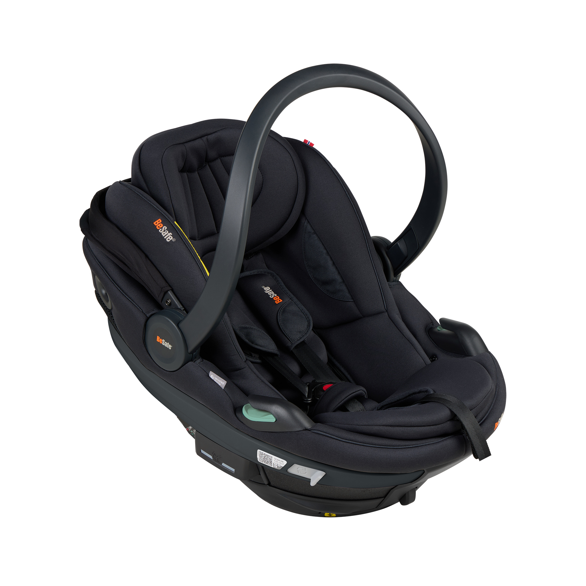 Babyschalen 0-13 kg, Gruppe 0+, BeSafe, Schwarz – Produktansicht