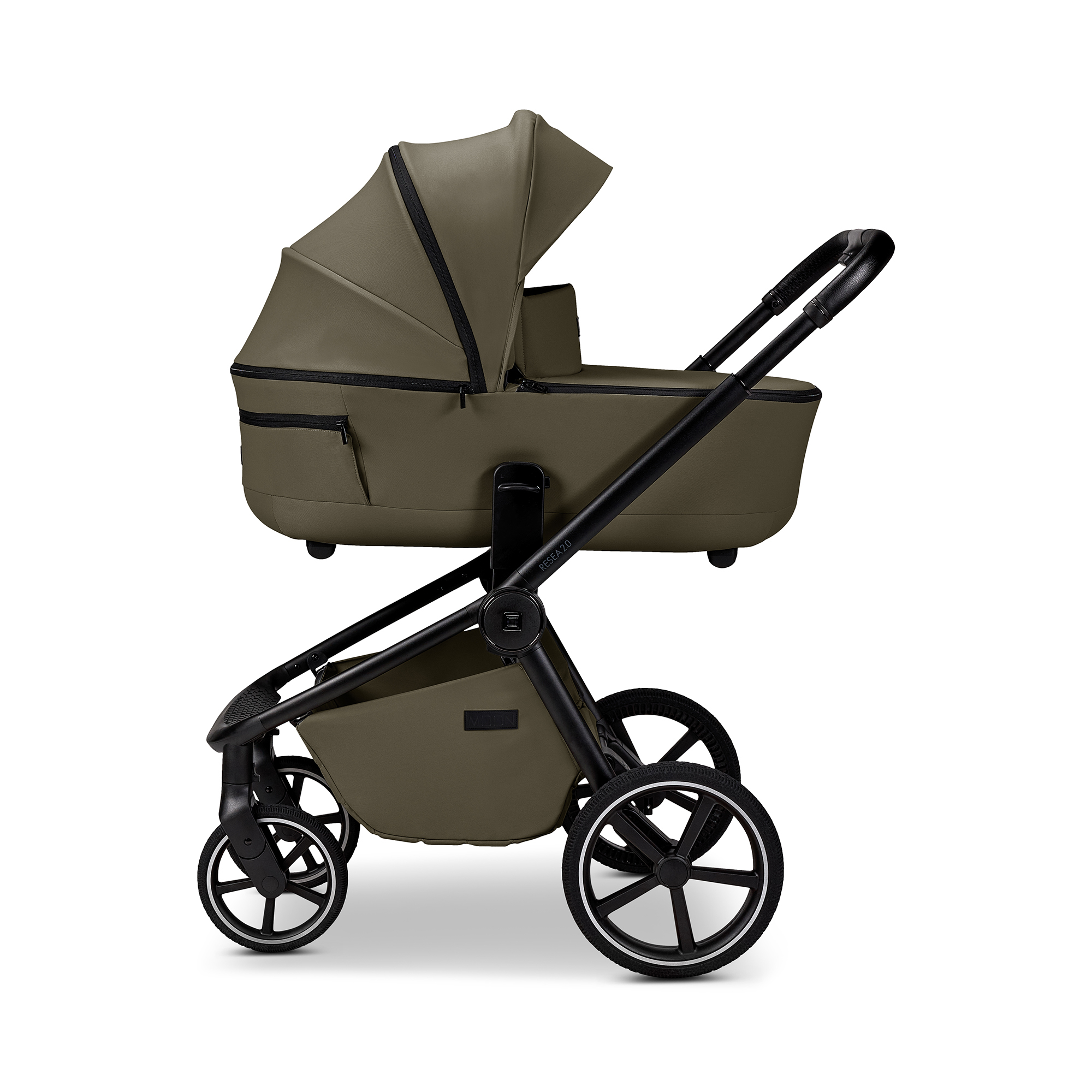 Kombi-Kinderwagen, MOON, Grün – Produktansicht