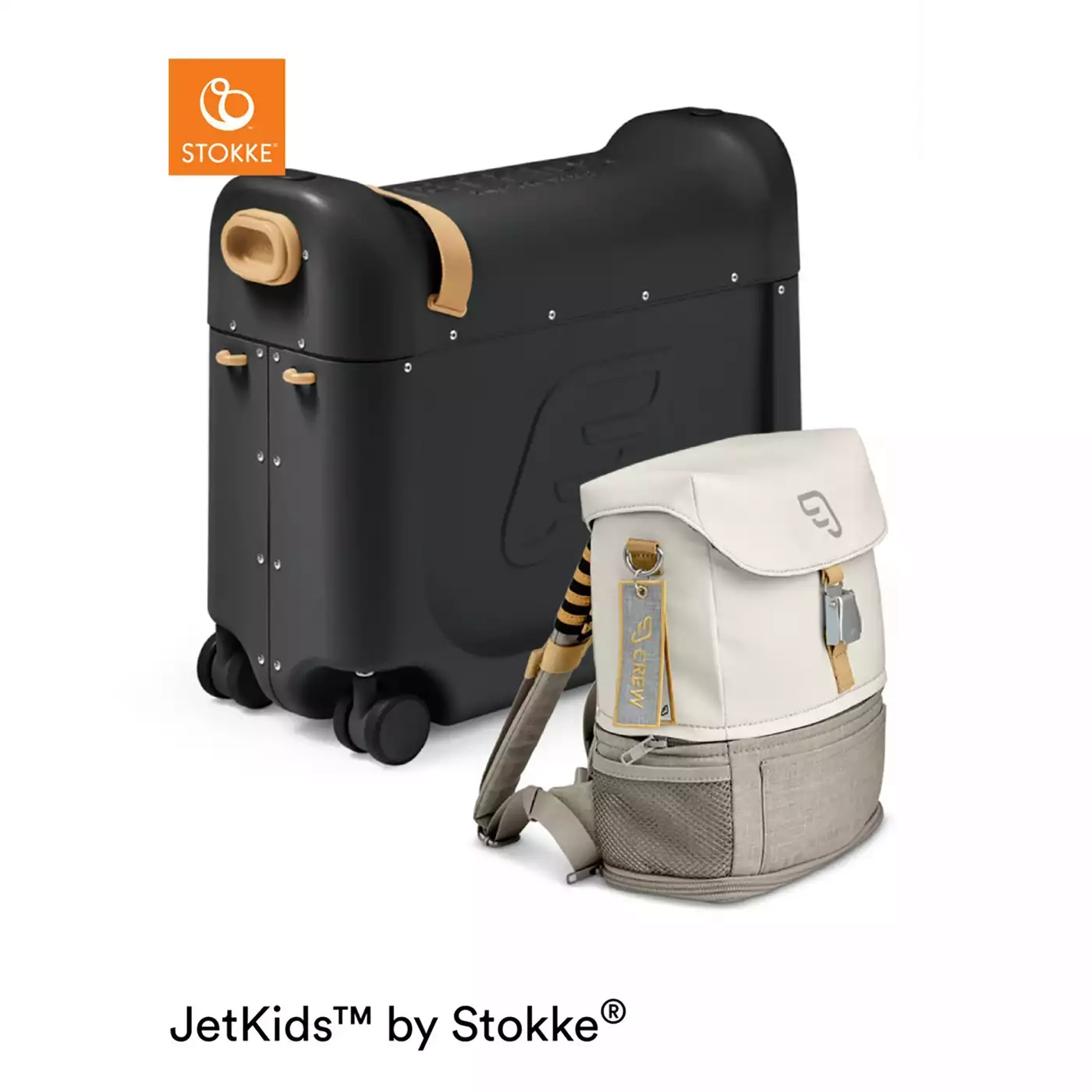 Jetkids™ Bundle BedBox™ & Crew Back Pack Black/White STOKKE Schwarz 2000580145748 3