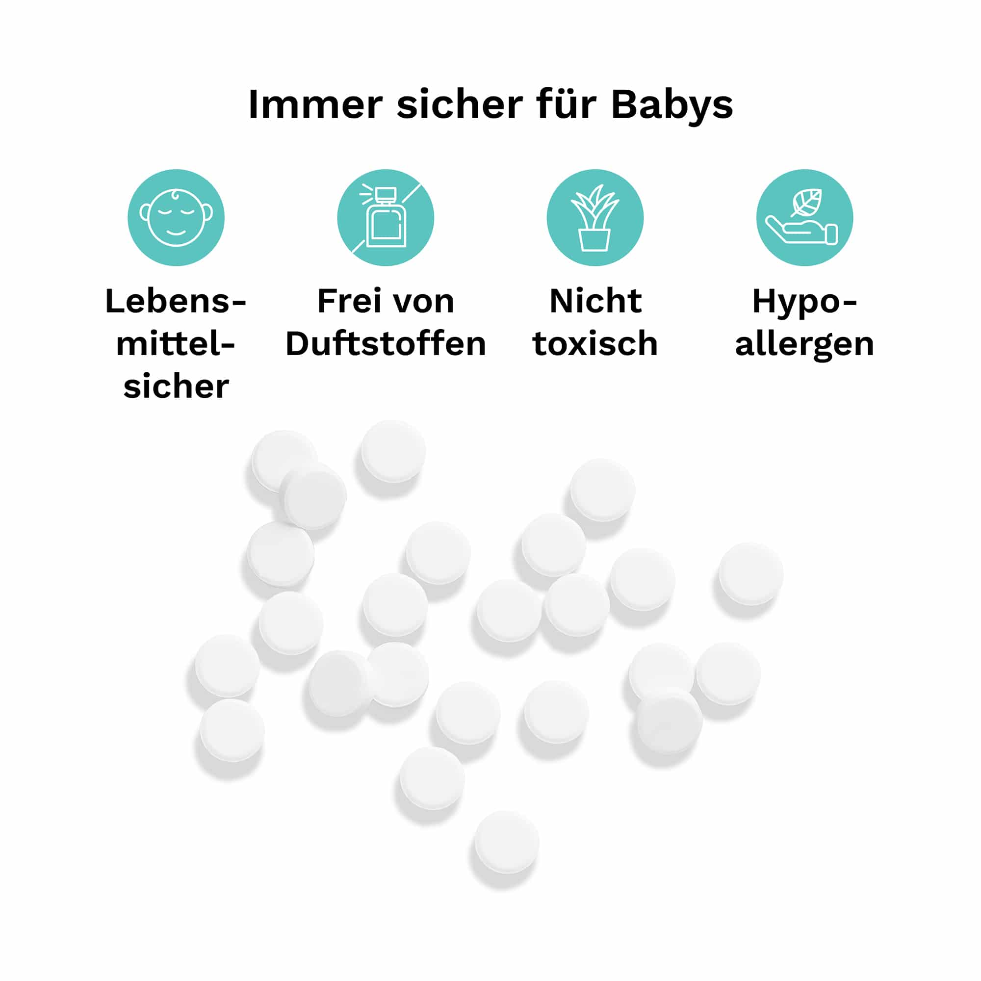Vaporisatoren, babybrezza, Weiß – Produktansicht