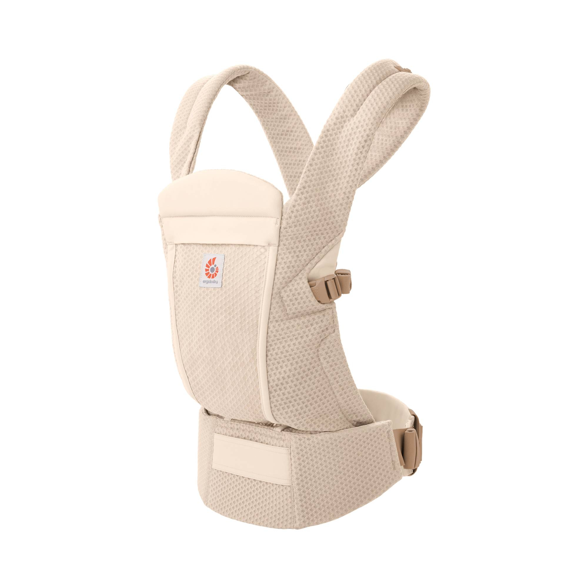 Babytragen, ERGObaby, Beige – Besonderheit: patentierter, verstellbarer Schalensitz und anpassbares Rückenpanel