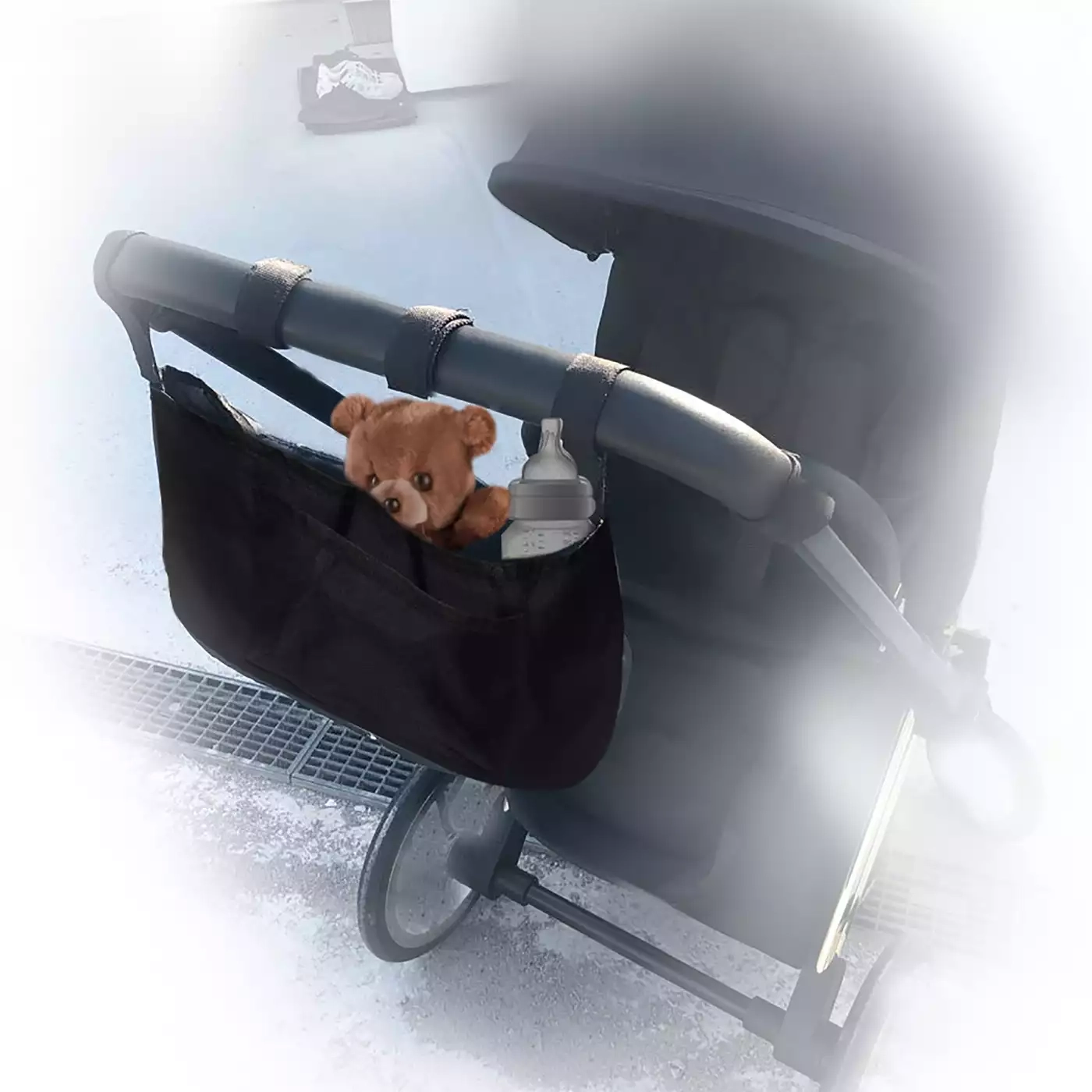 Kinderwagen Taschen, B.O. StartKlar, Schwarz – Besonderheit: für Kinderwagen und Buggys