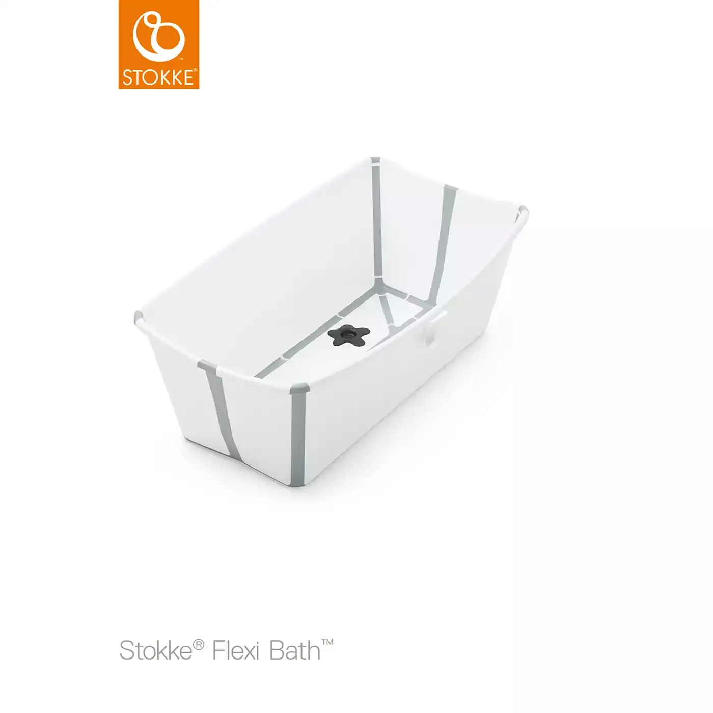 Flexi Bath® White Grey mit hitzeempfindlichem Stöpsel STOKKE Grau 2000575278604 3