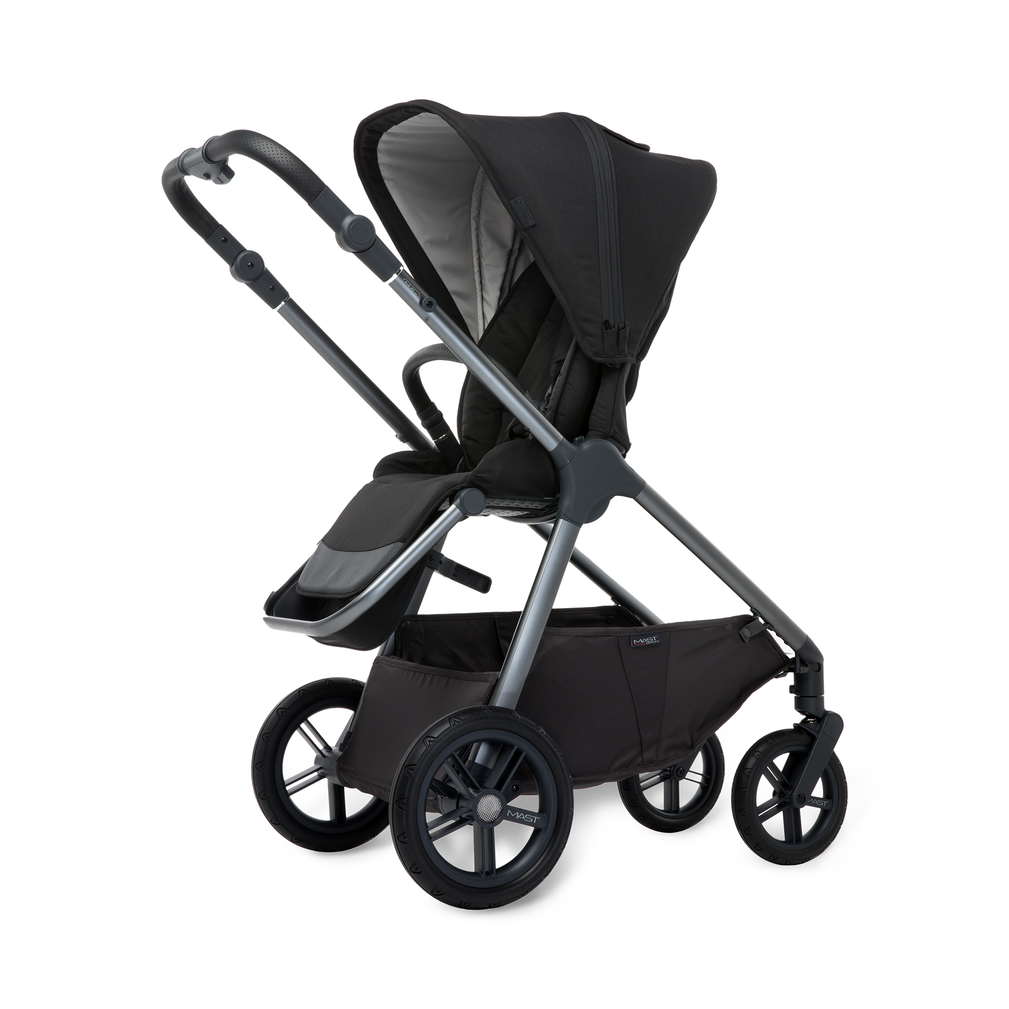 % SALE Kinderwagen, MAST, Schwarz – Produktansicht
