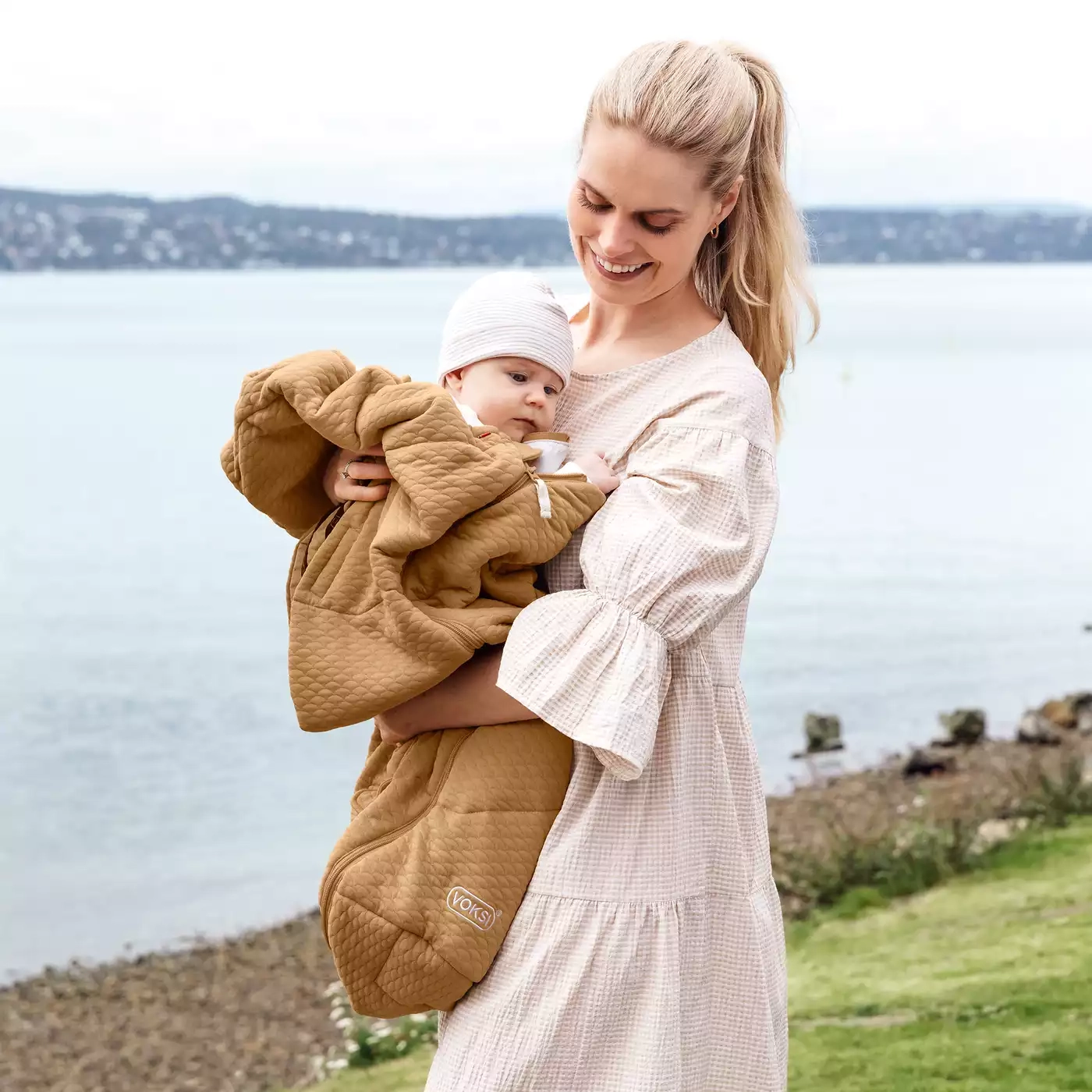 Fußsäcke & Decken, VOKSI, Beige – Produktansicht