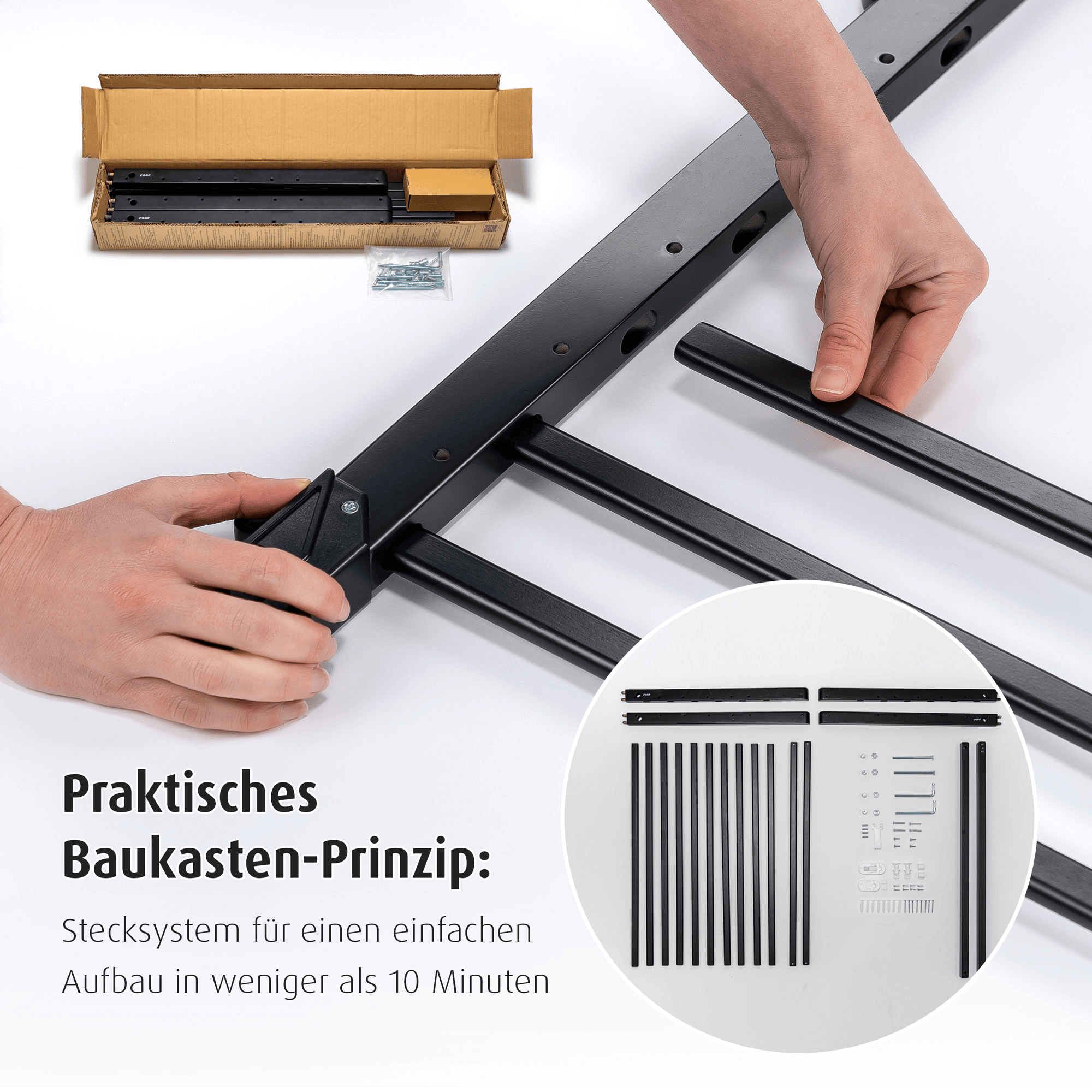 Tür- & Treppenschutzgitter, reer, Schwarz – Produktansicht