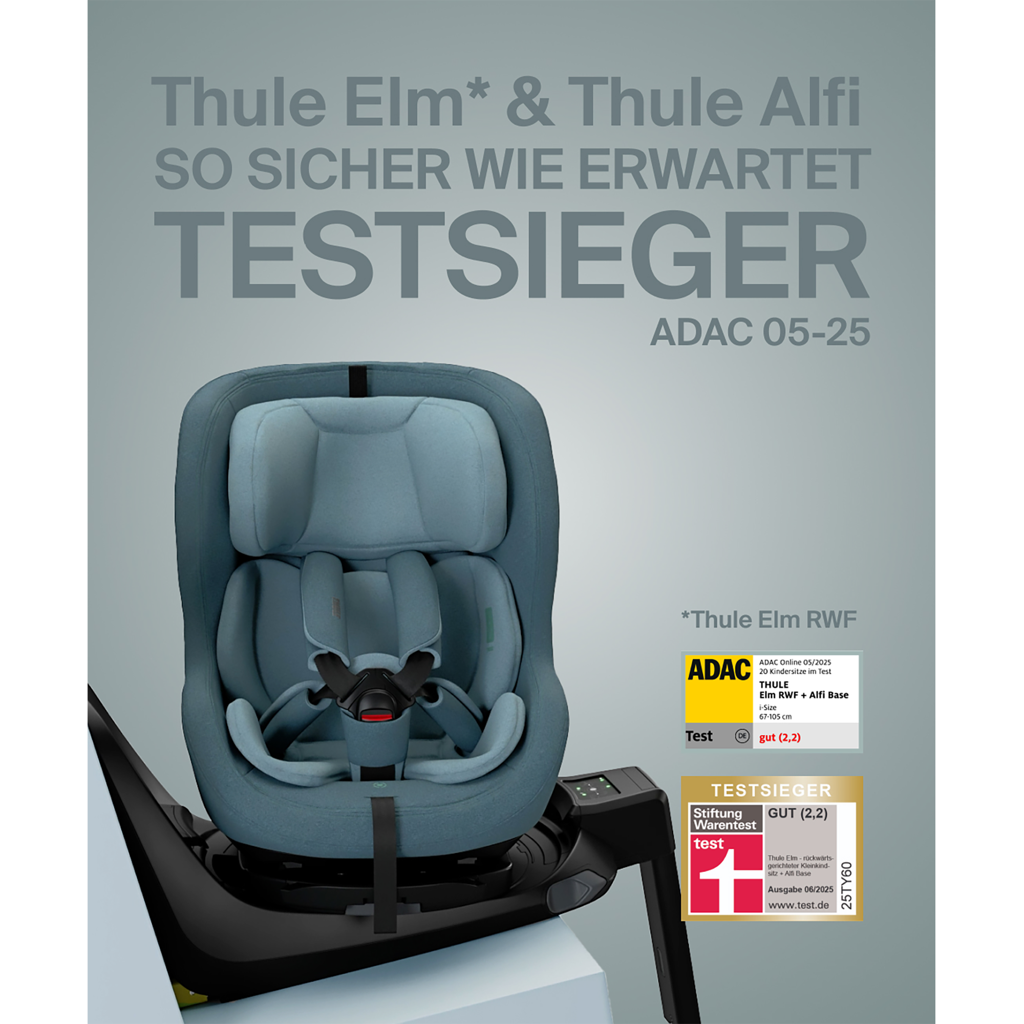 Reboarder 0-18 kg, Gruppe 0+/1, THULE, Blau – Produktansicht