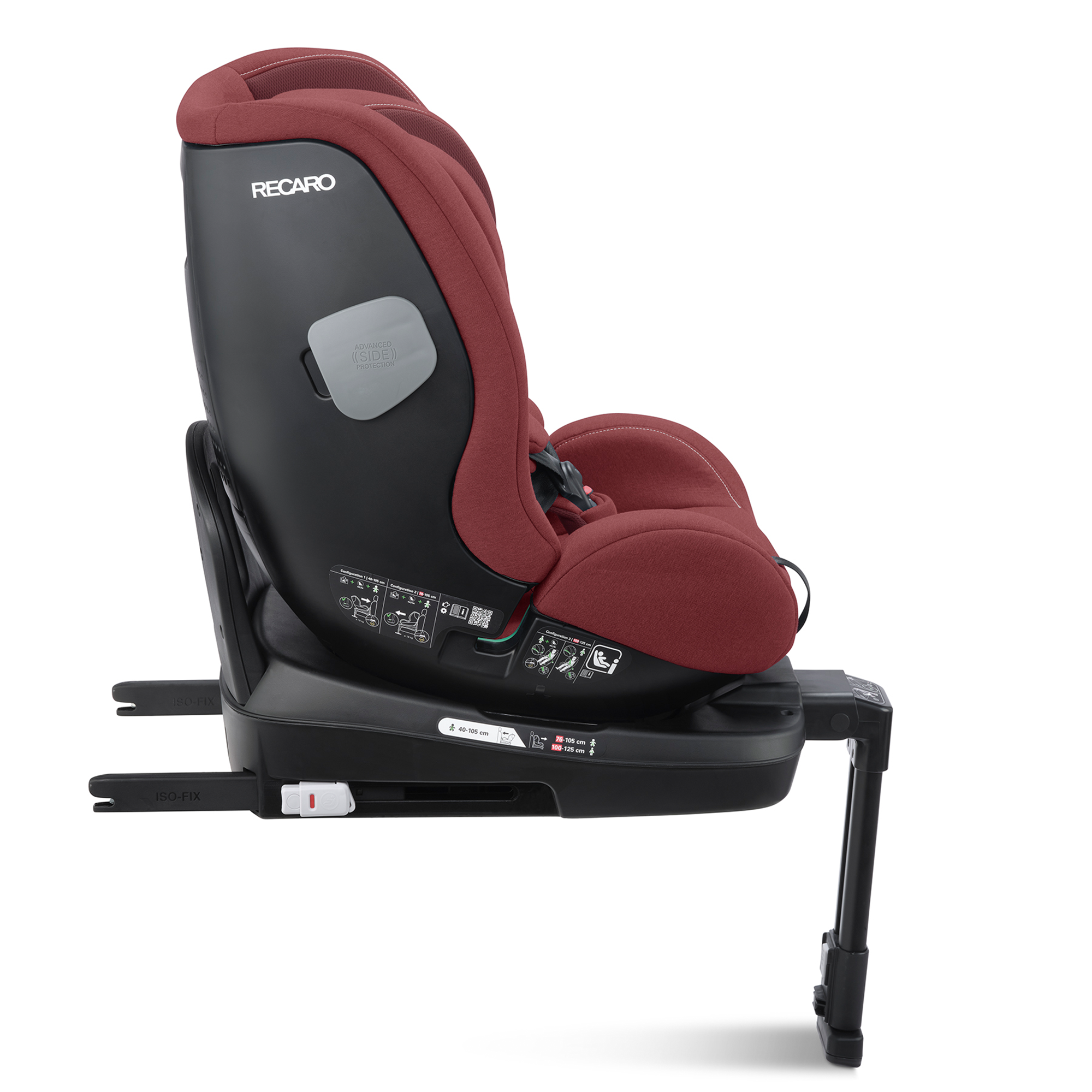 Reboarder 0-18 kg, Gruppe 0+/1, RECARO, Rot – Produktansicht