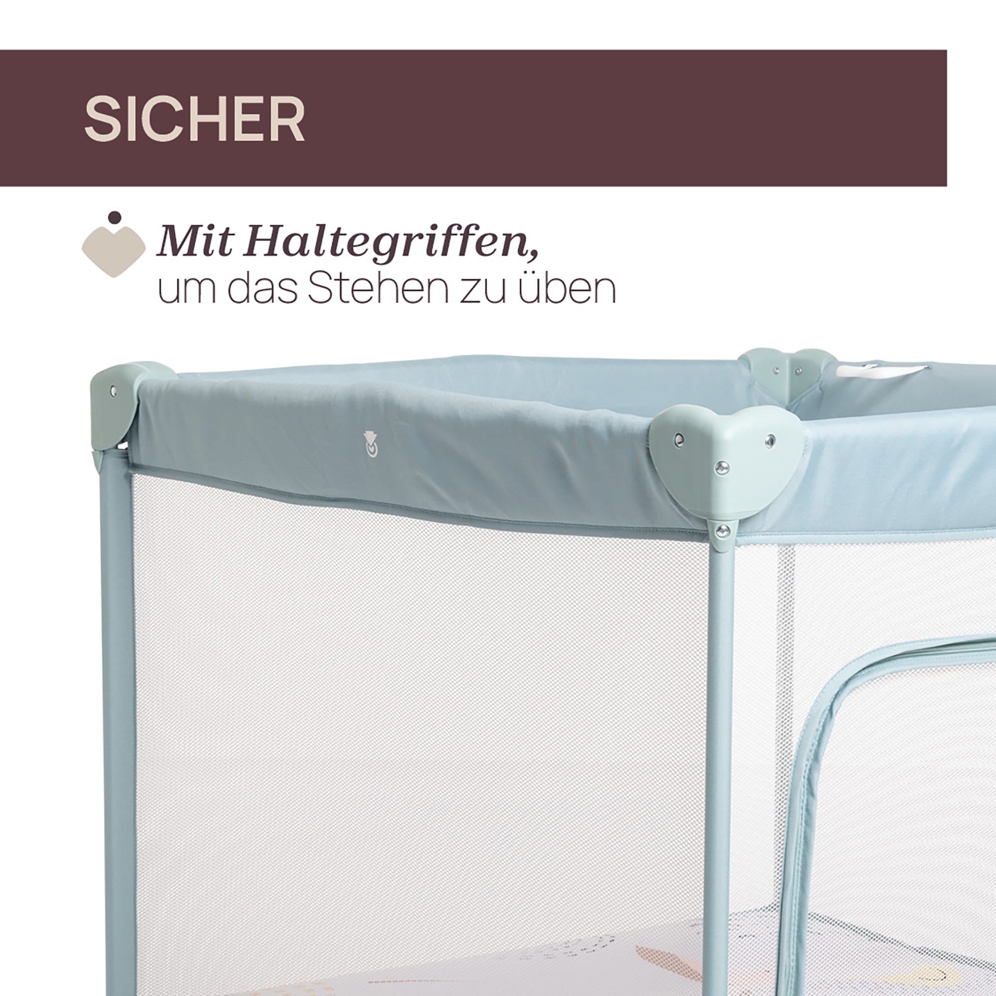 Laufgitter & Laufgittereinlagen, chicco, Blau – Produktansicht
