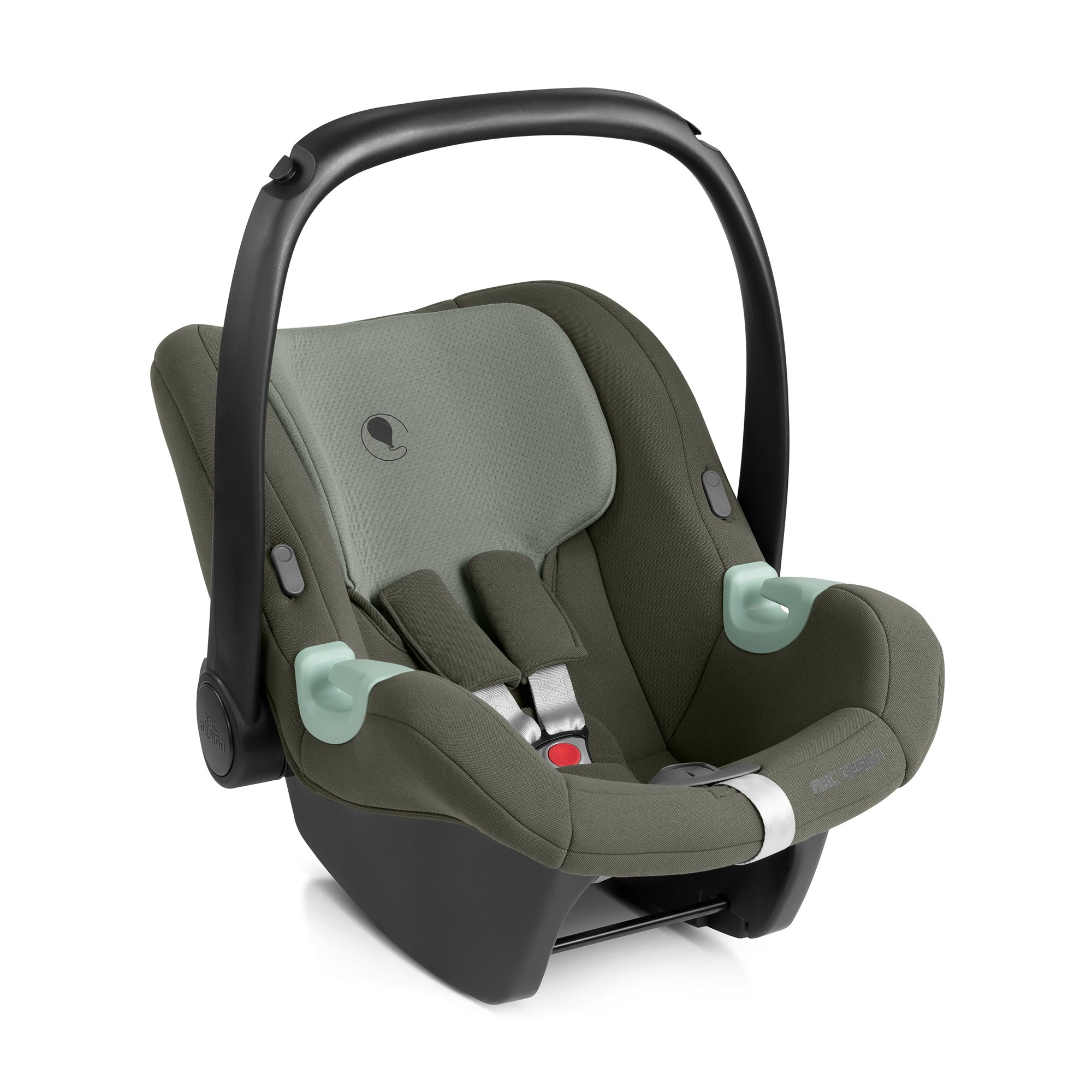 Babyschalen 0-13 kg, Gruppe 0+, ABC DESIGN, Grün – Besonderheit: geeignet ab Geburt bis ca. 15 Monate (ca. 45-85 cm - max. 13 kg)