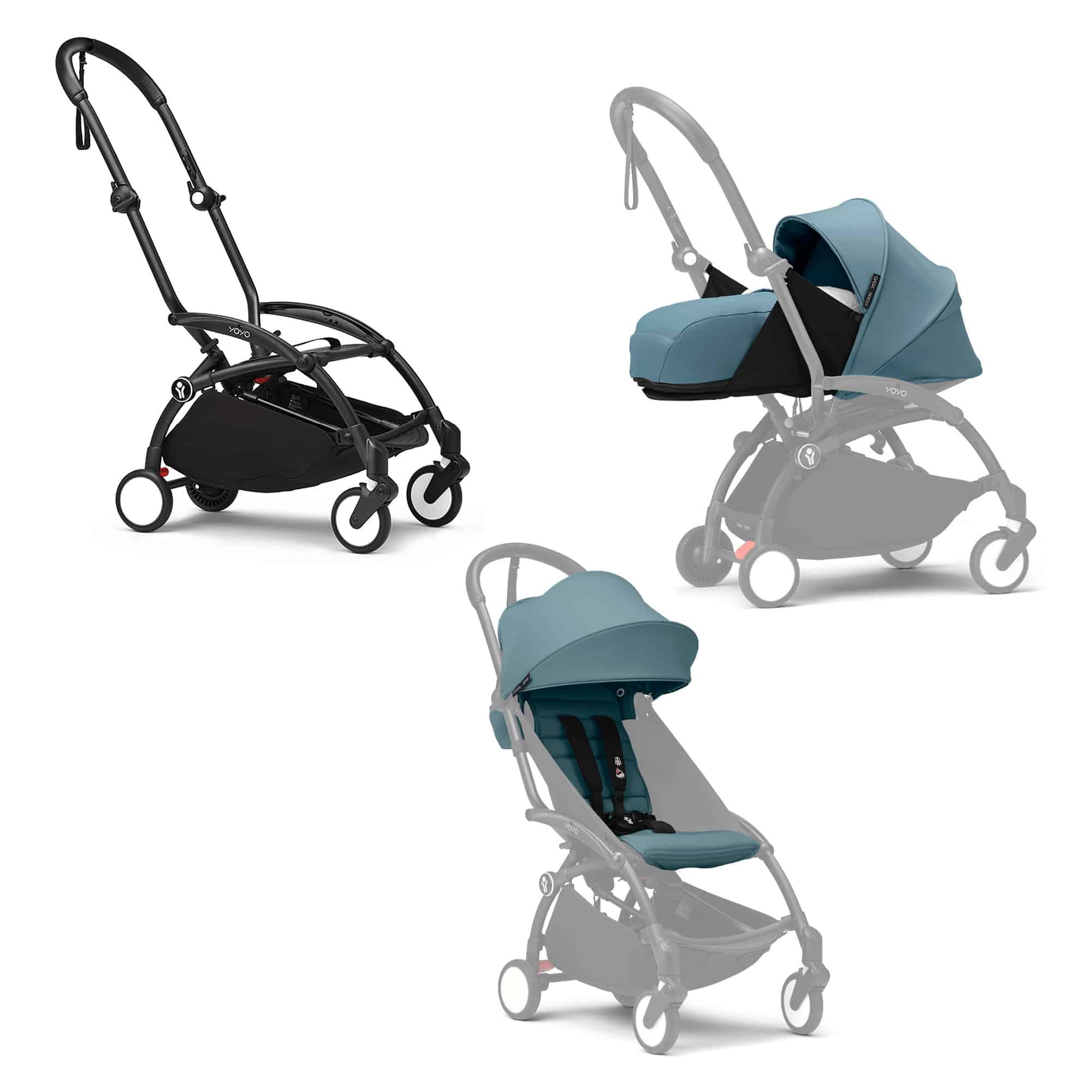 Kombi-Kinderwagen, STOKKE, Blau – Produktansicht