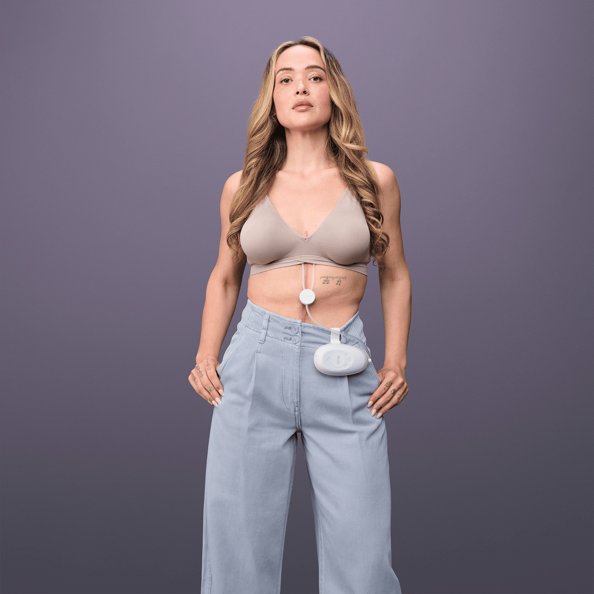 Hands Free Milchpumpen, elvie, Transparent – Produktansicht