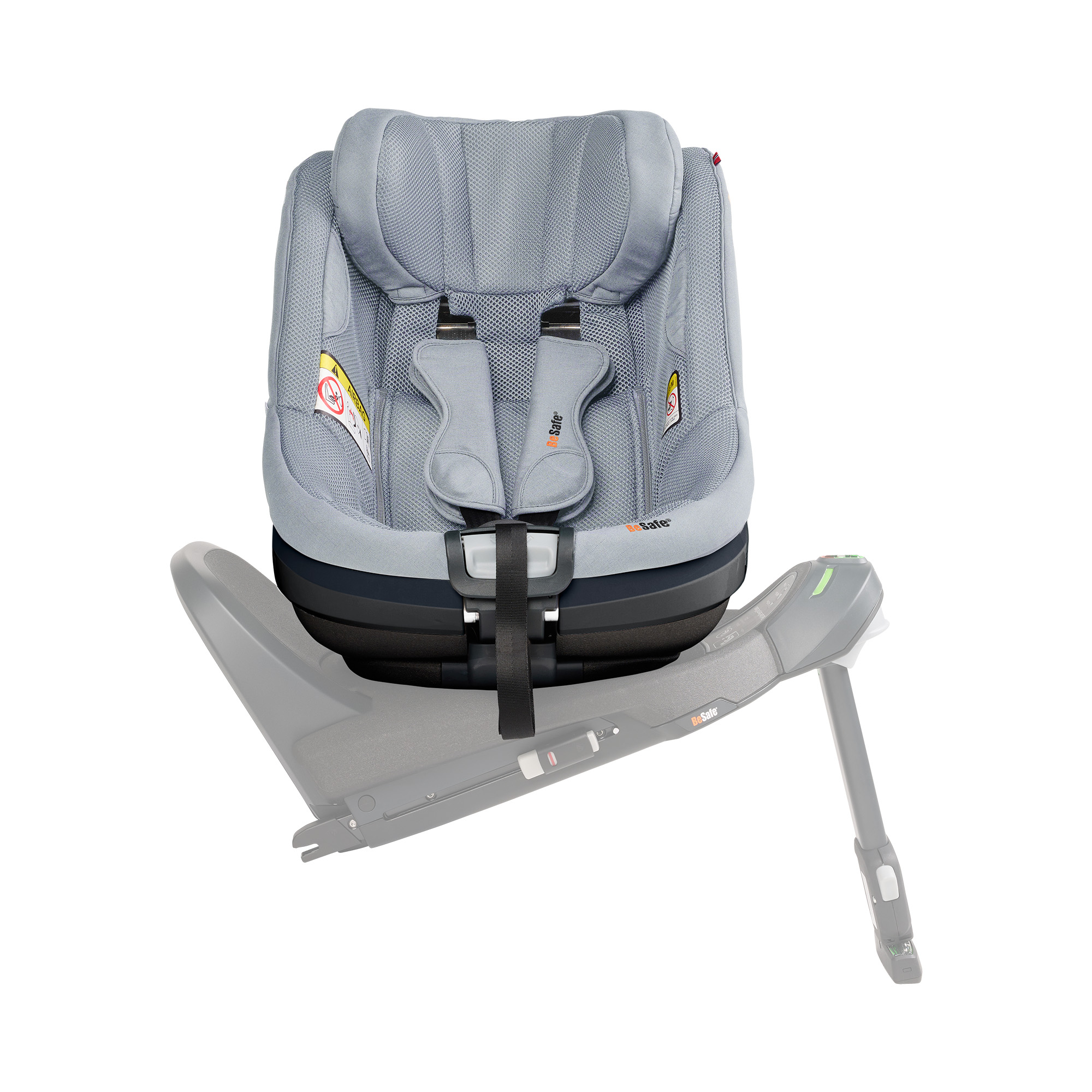 Reboarder 0-18 kg, Gruppe 0+/1, BeSafe, Grau – Besonderheit: Ergo Cushion™  - für maßgeschneiderten Komfort und optimale Unterstützung der Wirbelsäule ausgestattet