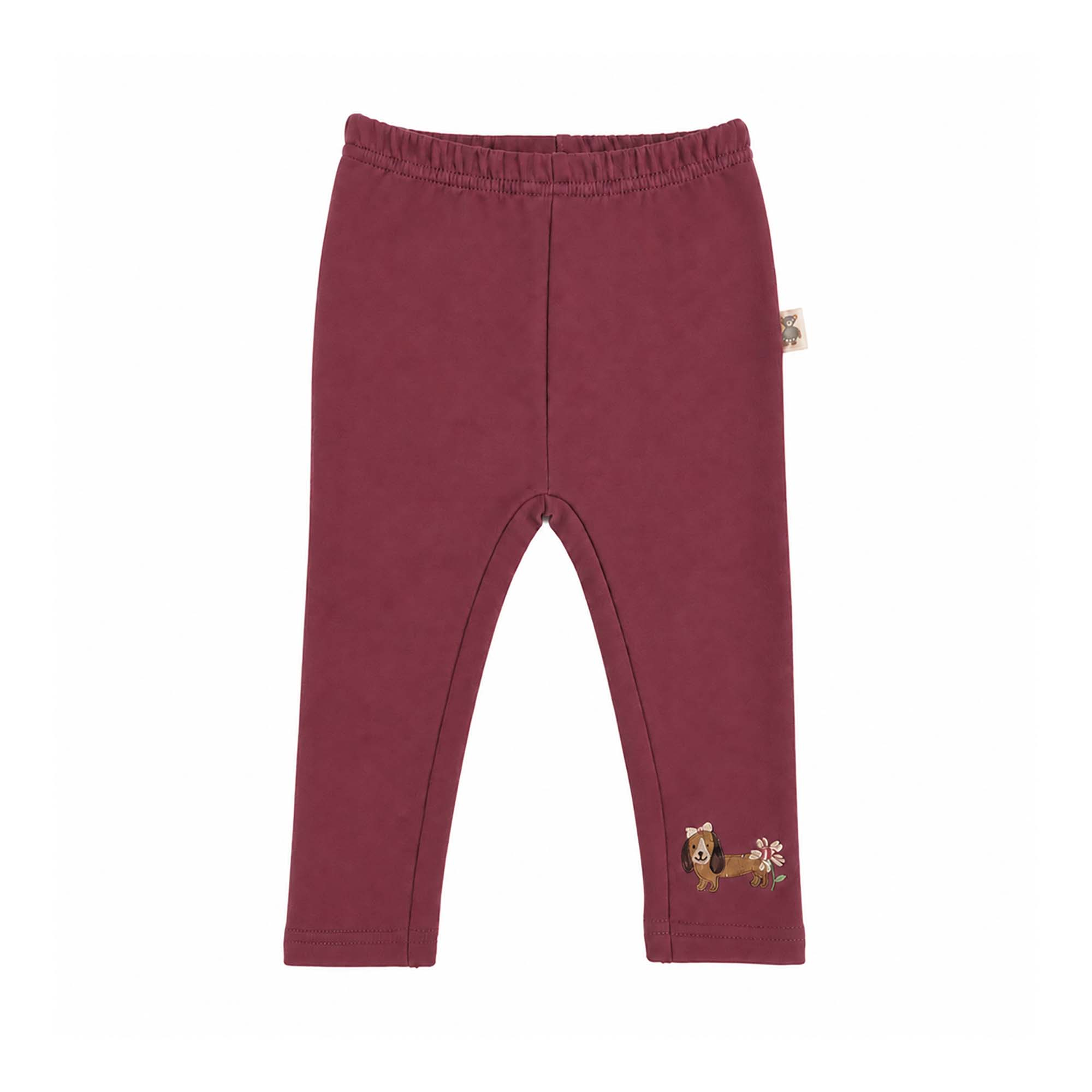 Leggings, LITTLE, Rot – Besonderheit: aus 76% Baumwolle