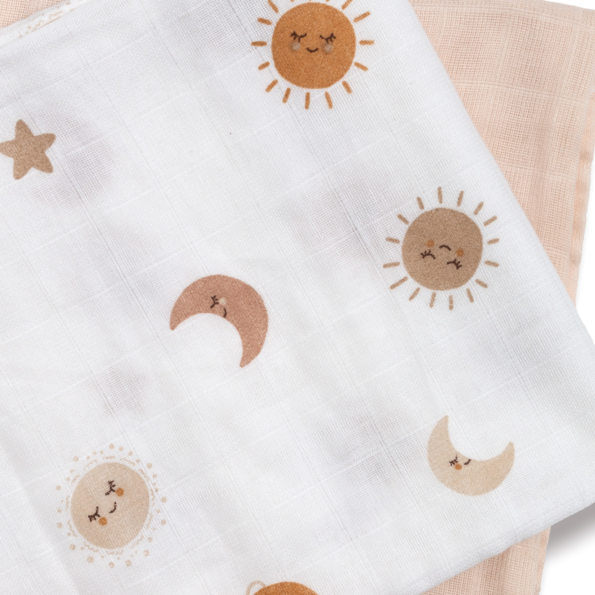 Mullwindeln, LITTLE ONE, Beige – Produktansicht