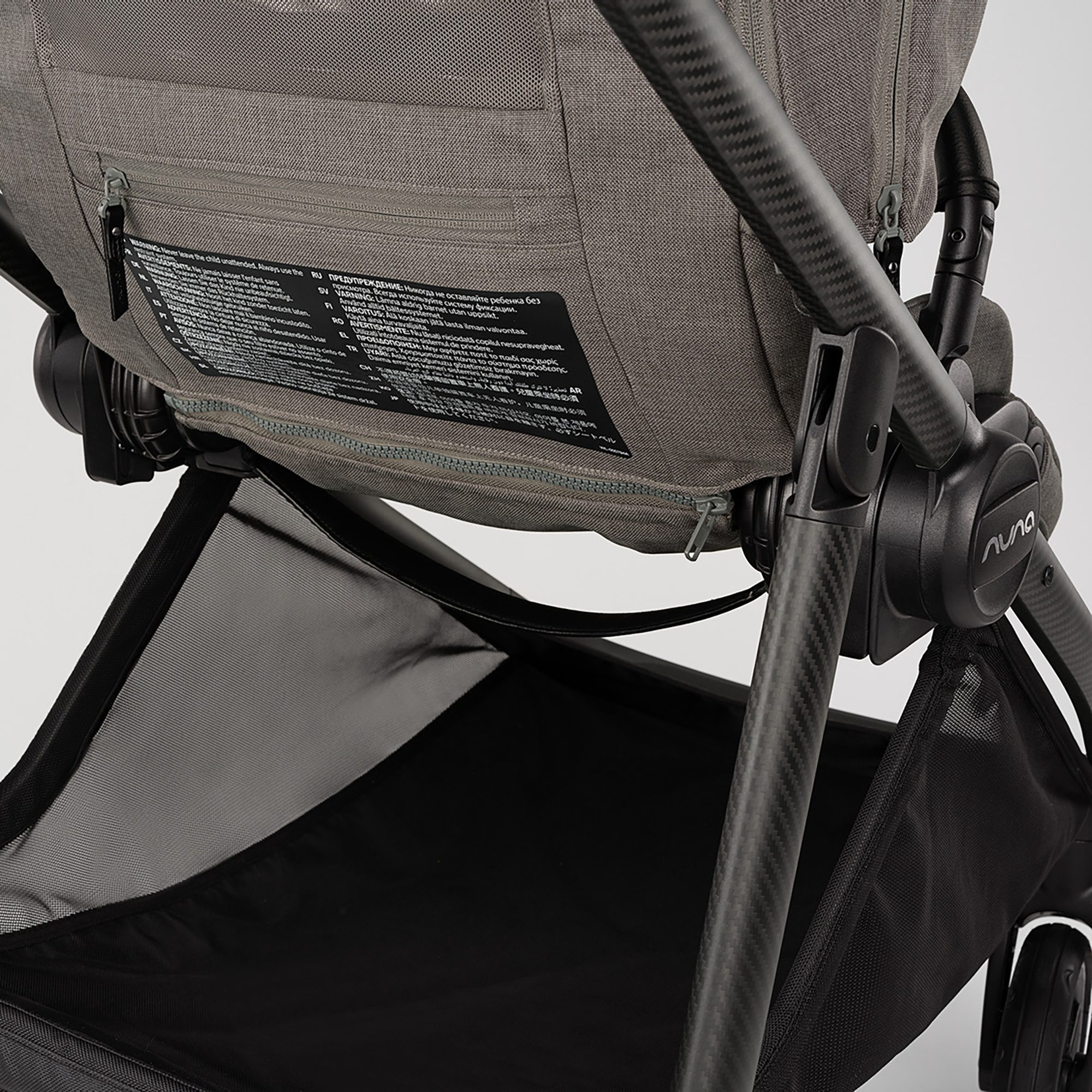 Kombi-Kinderwagen, nuna, Grau – Produktansicht