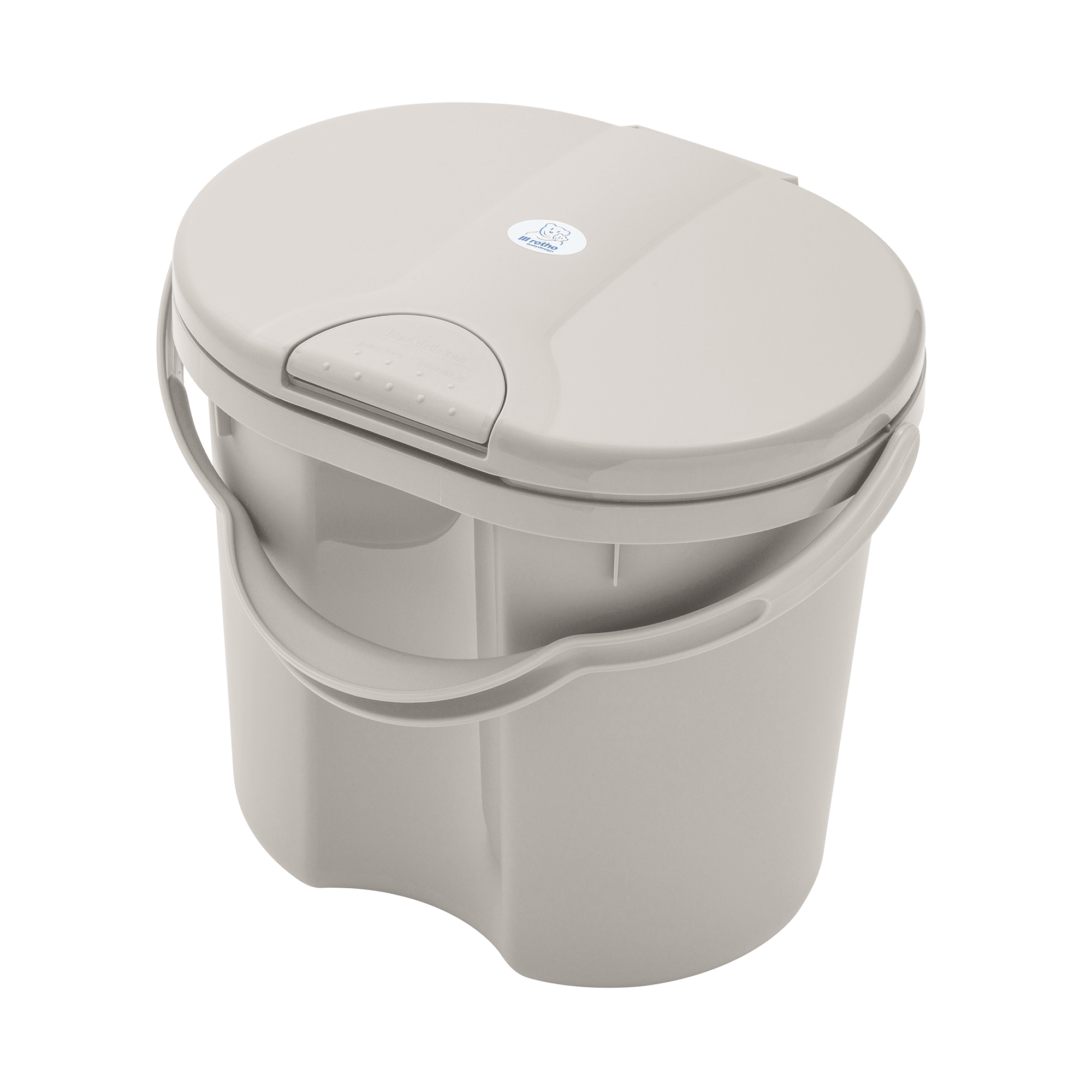 Windeleimer, rotho Babydesign, Braun – Besonderheit: mit praktischem Tipp-Deckel