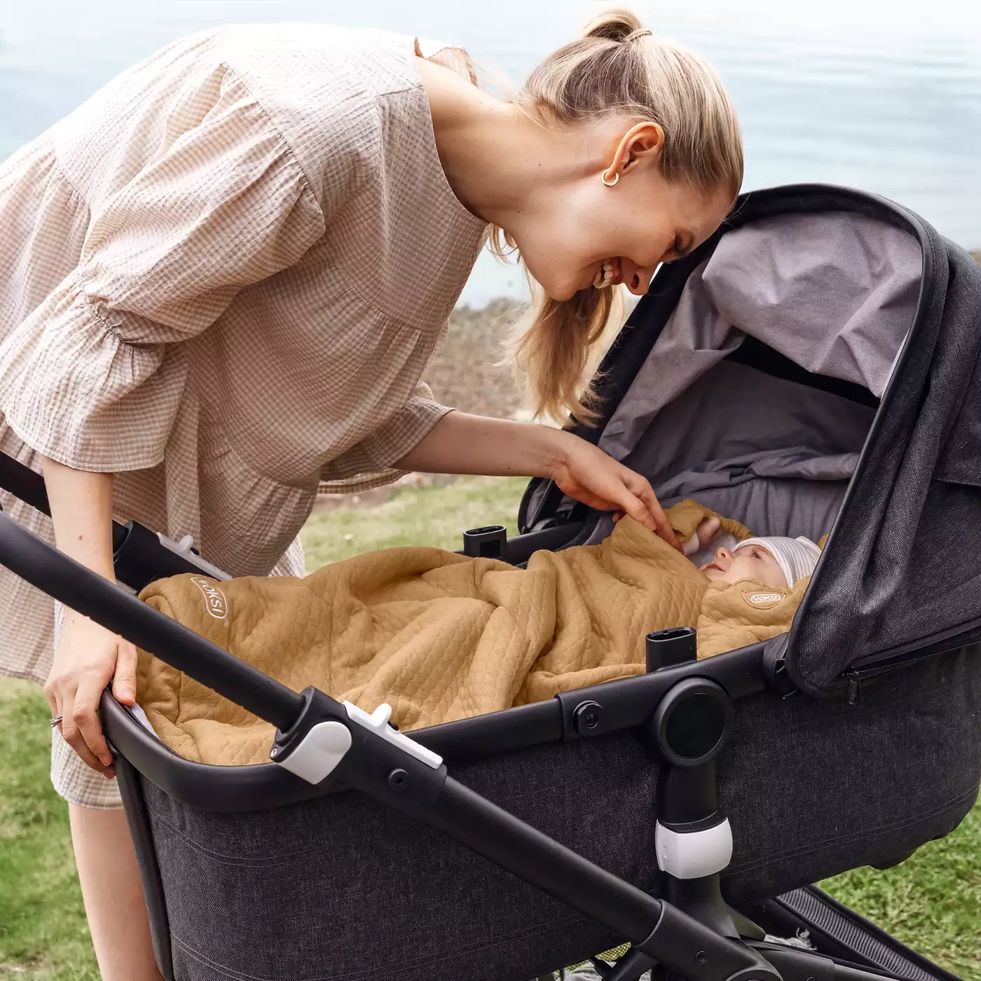 Fußsäcke & Decken, VOKSI, Beige – Produktansicht