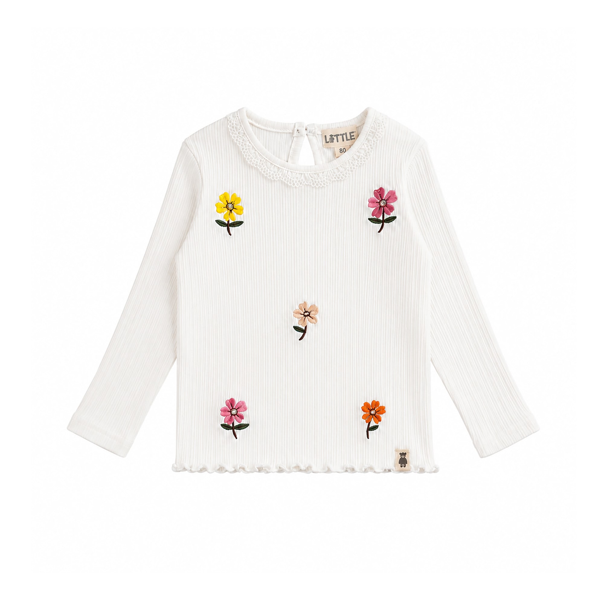 Langarmshirts, LITTLE, Weiß – Produktansicht