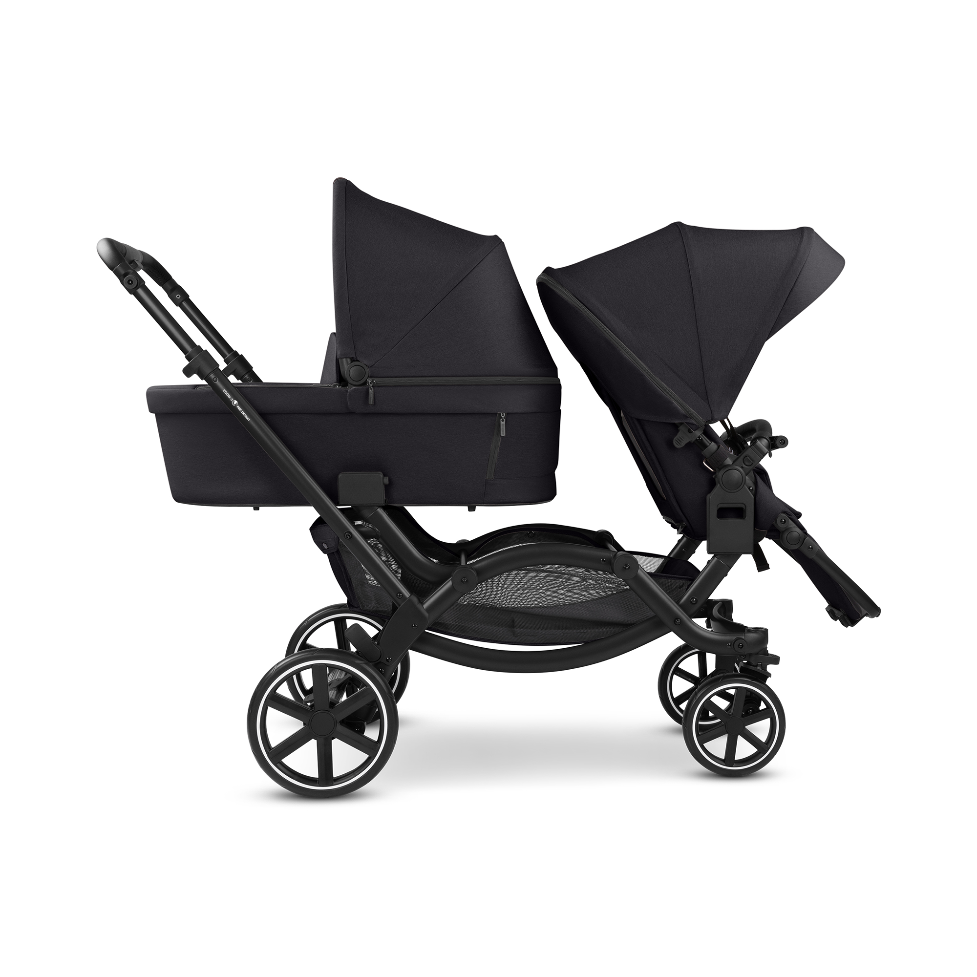 Zwillingswagen & Geschwisterwagen, ABC DESIGN, Schwarz – Produktansicht