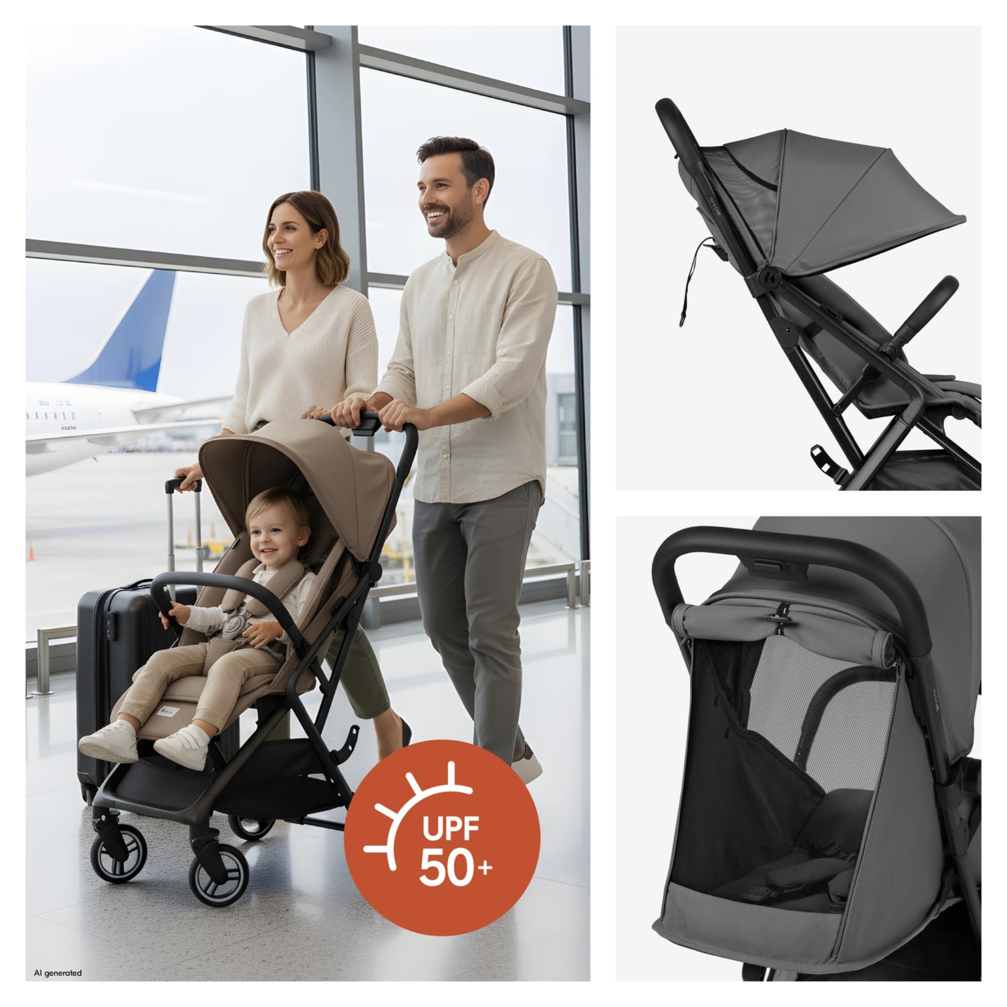 Reisebuggys, hauck, Grau – Produktansicht