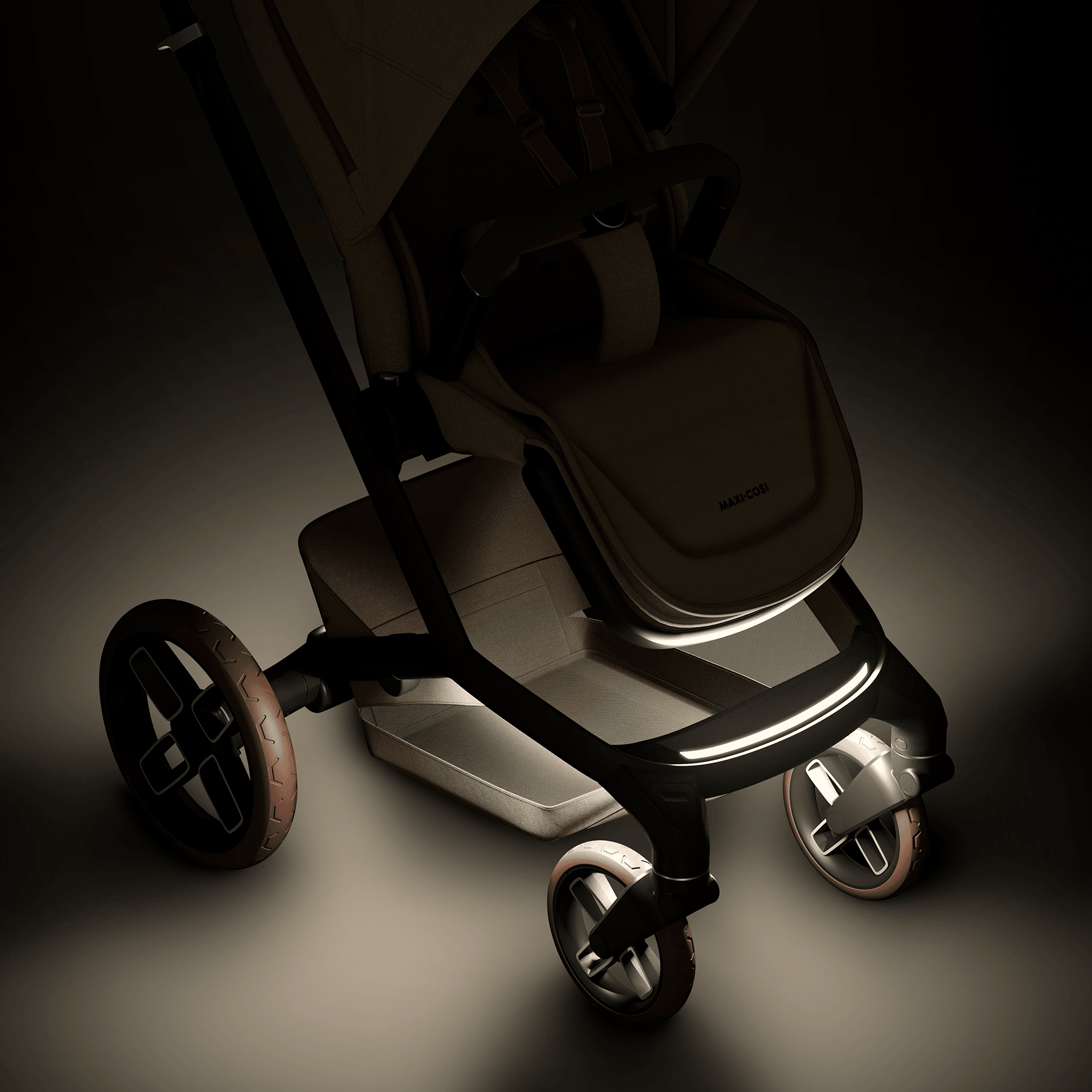 Kombi-Kinderwagen, MAXI-COSI Premium, Braun – Produktansicht