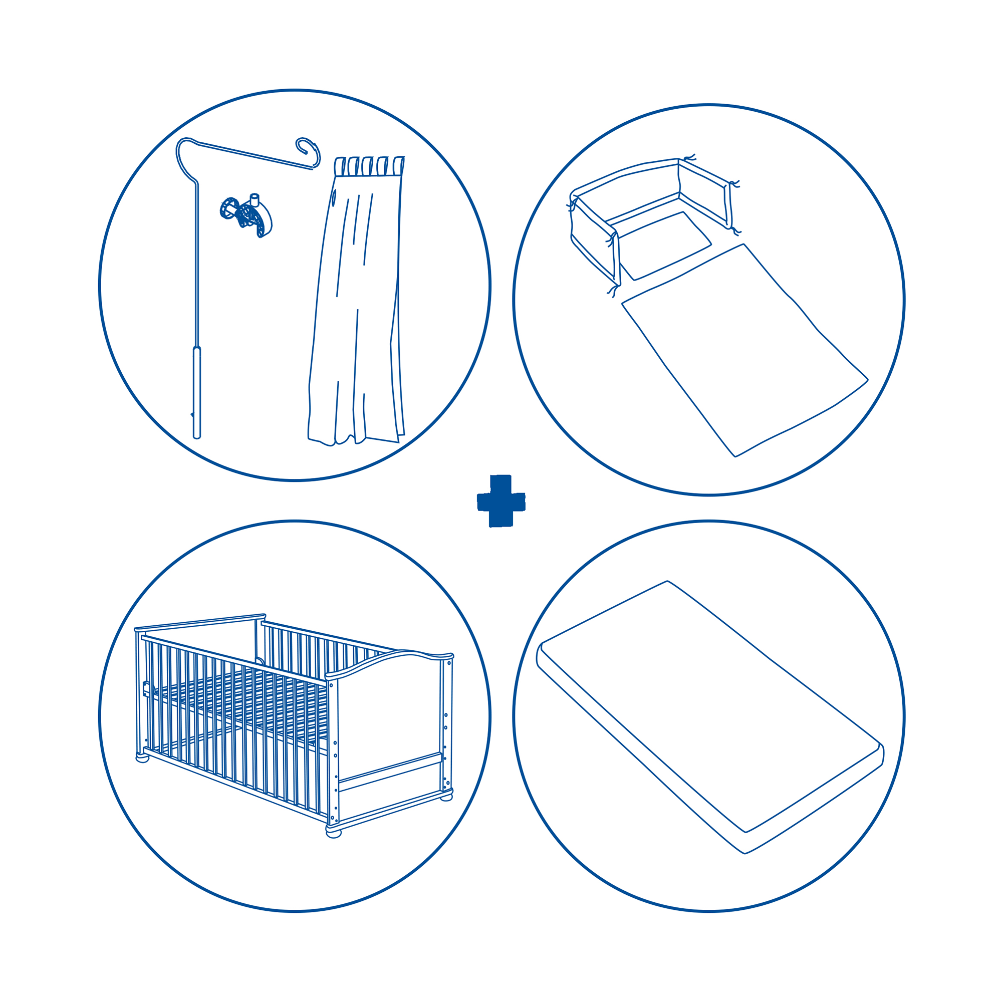 Gitterbetten, roba, Weiß – Produktansicht