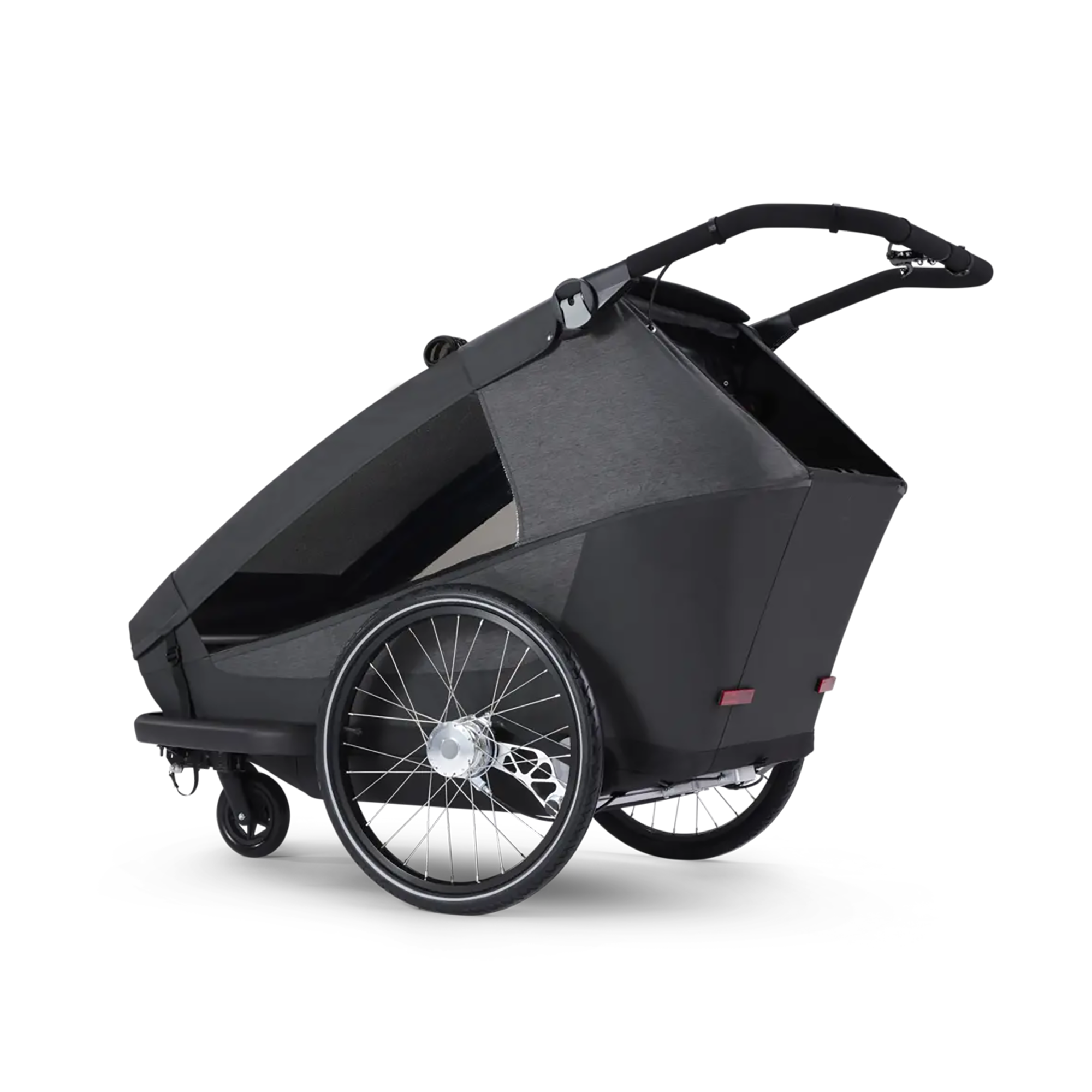 Fahrradanhänger, Croozer, Schwarz – Produktansicht