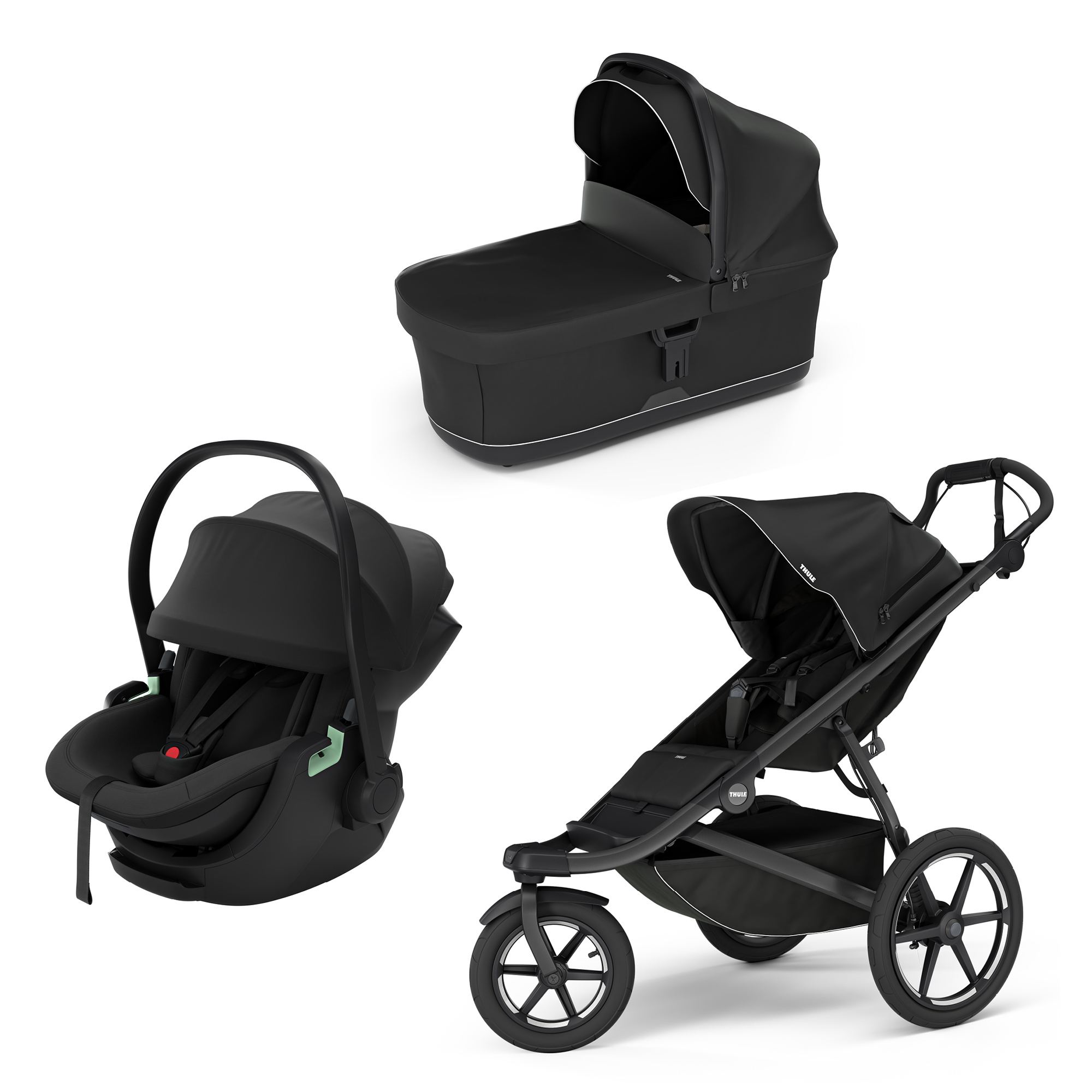 Kinderwagen Komplettsets, THULE, Schwarz – Produktansicht