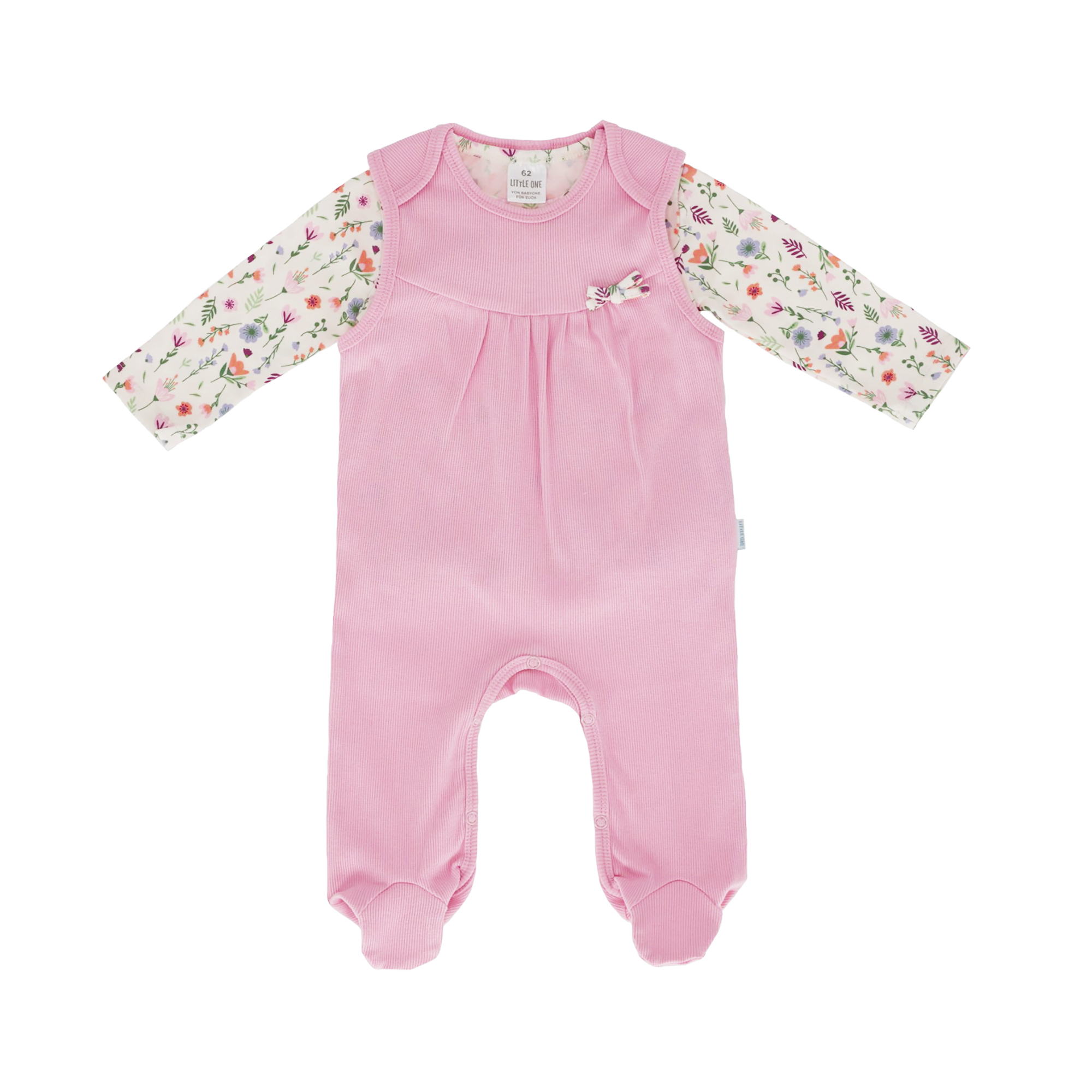 Strampler, LITTLE ONE, Pink – Besonderheit: Set bestehend aus Strampler und Langarmshirt