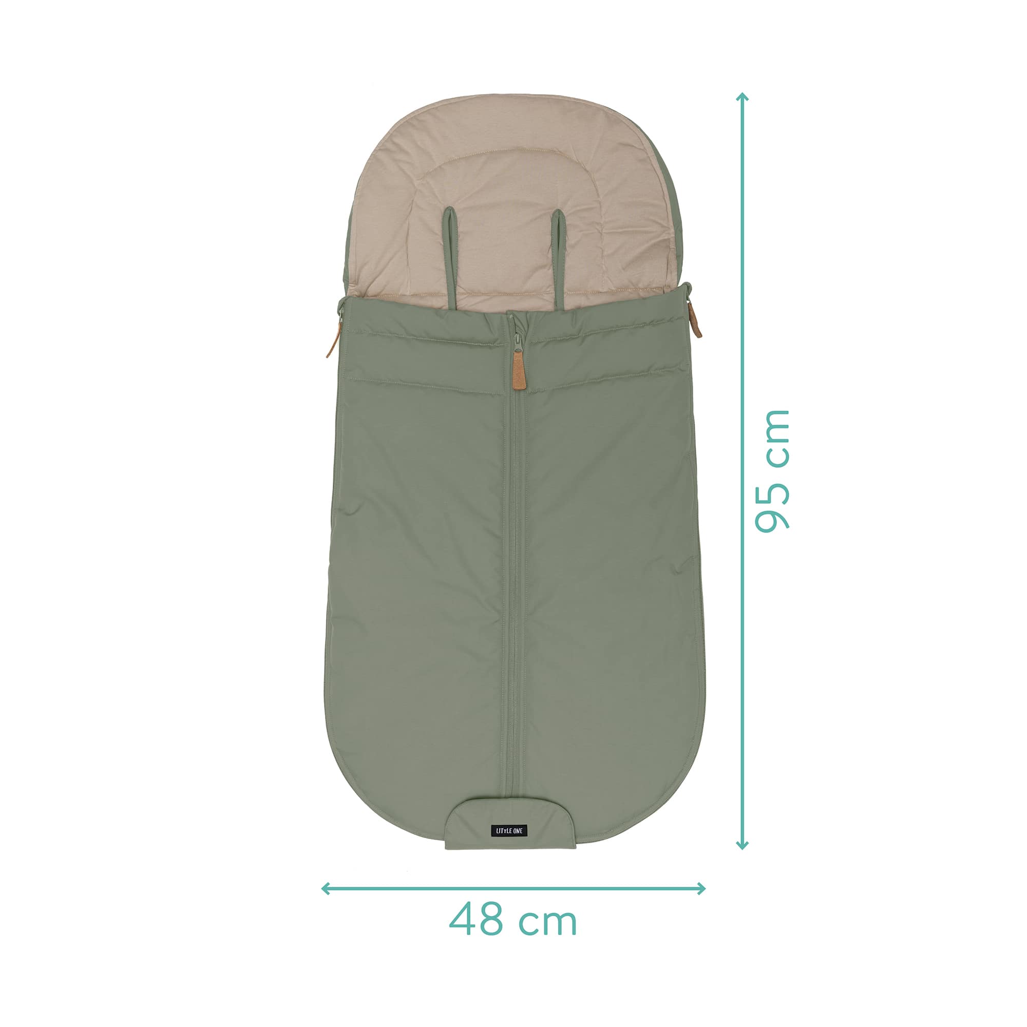Sommerfußsäcke, LITTLE ONE, Grün – Produktansicht