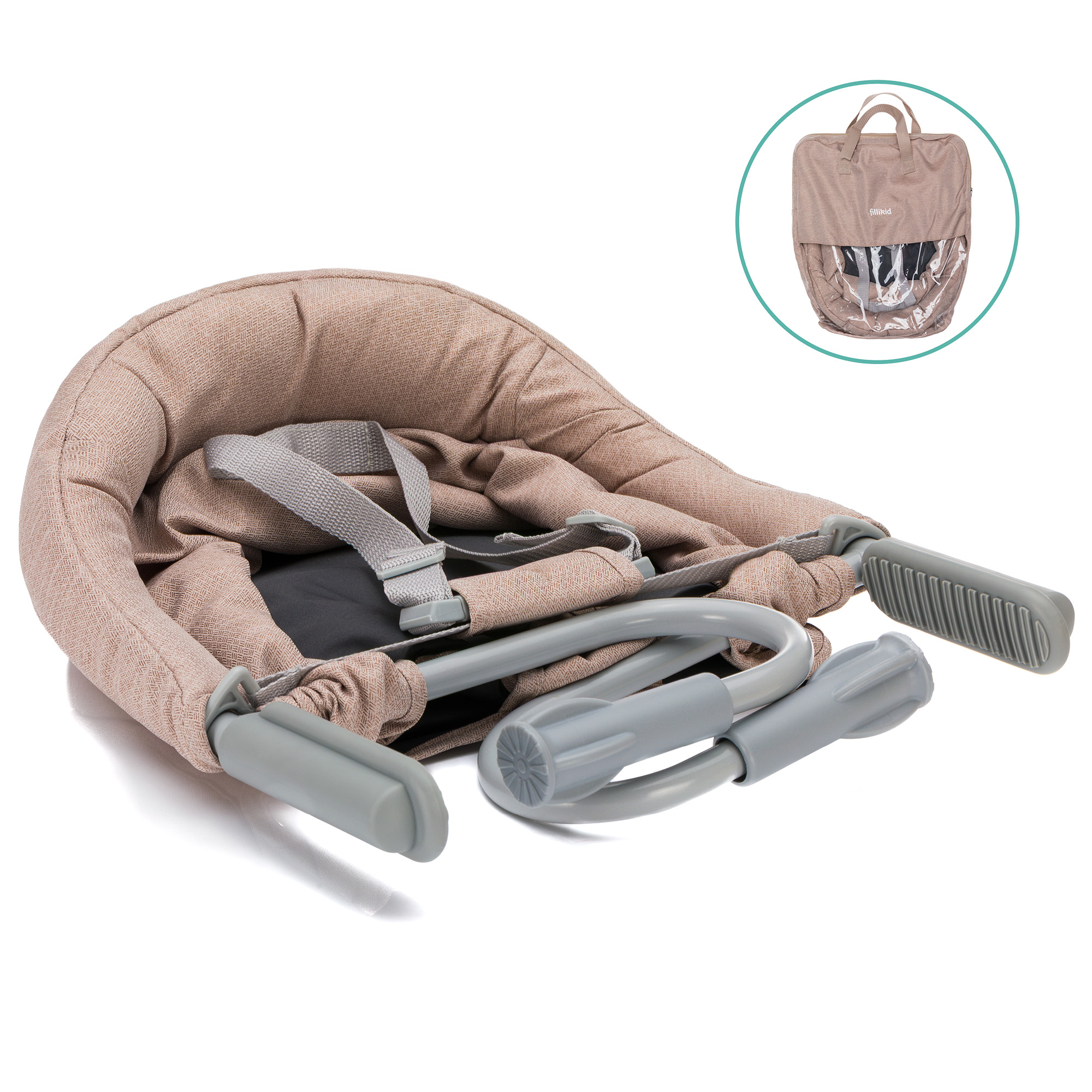 Reisehochstühle, fillikid, Beige – Produktansicht