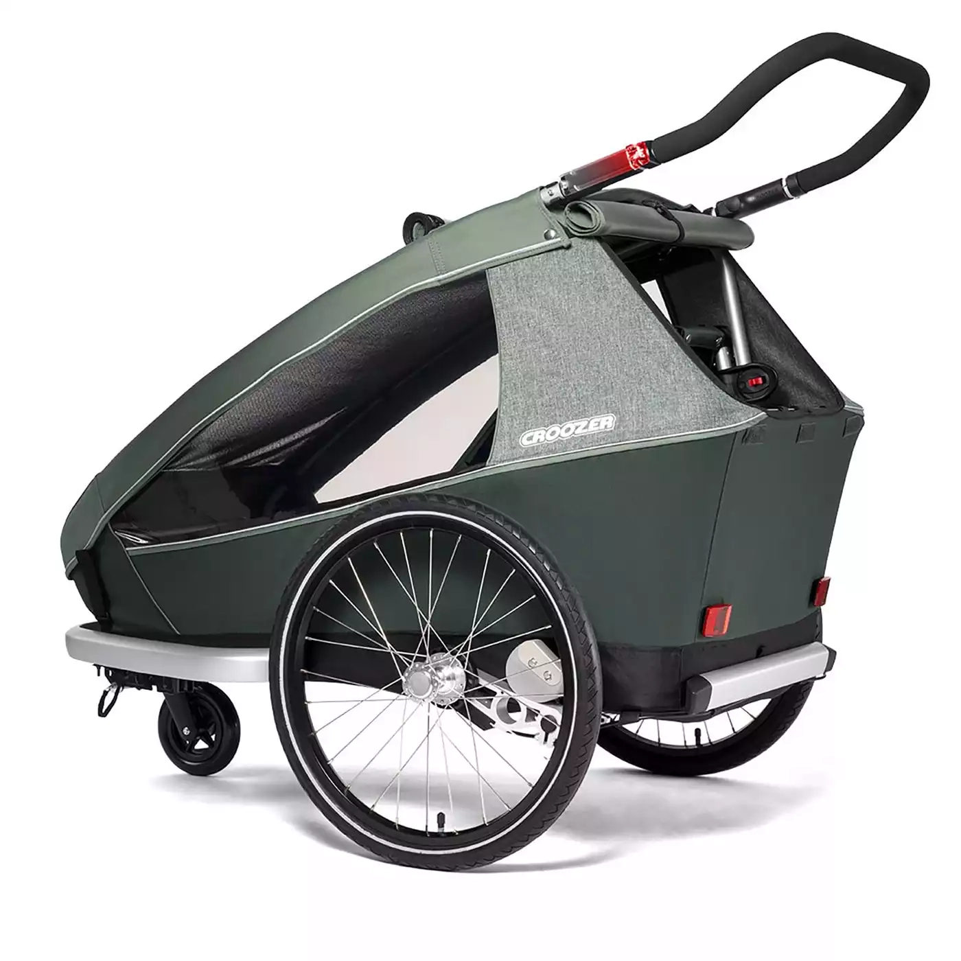 Fahrradanhänger, Croozer, Grün – Produktansicht