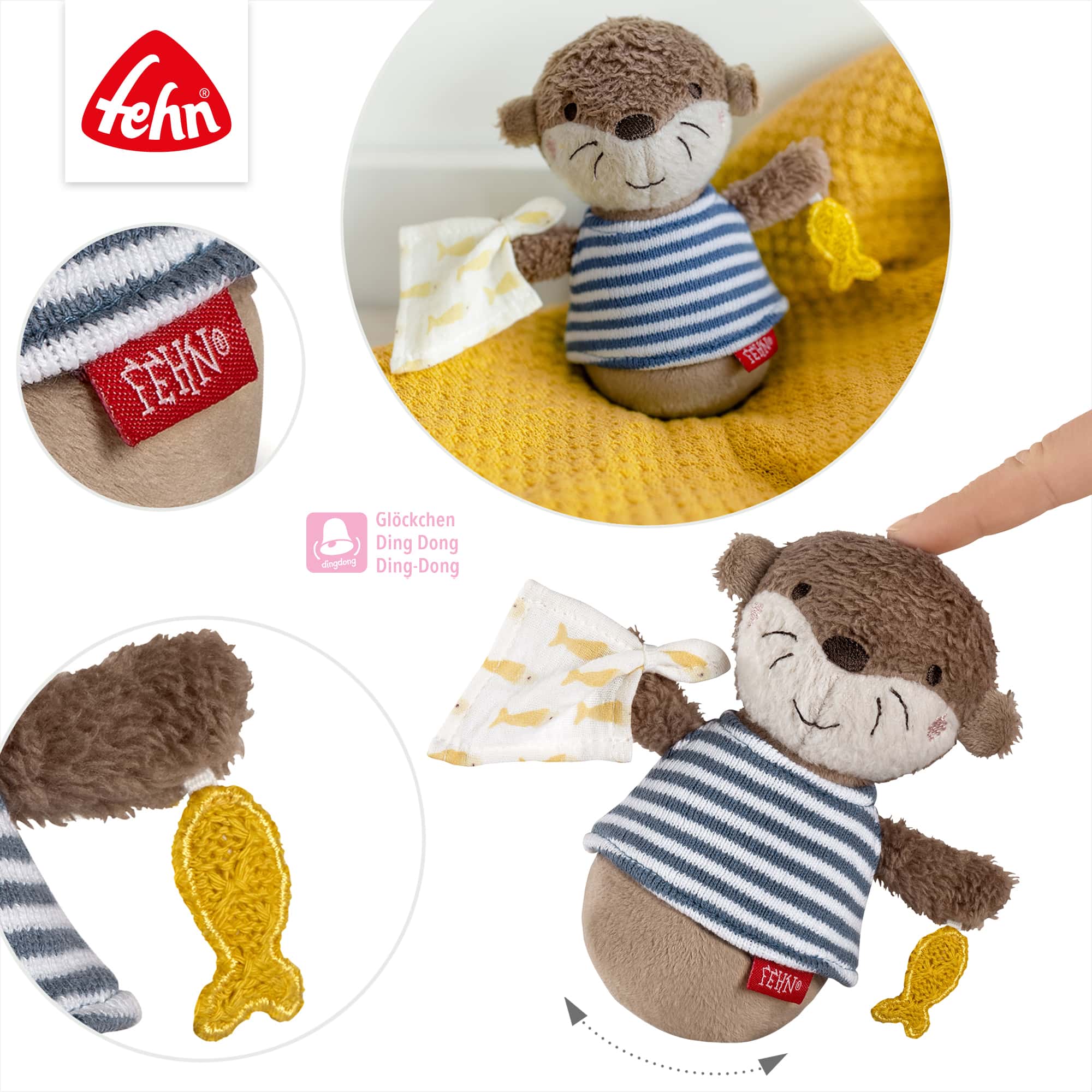 Stehaufmännchen, fehn, Braun – Produktansicht