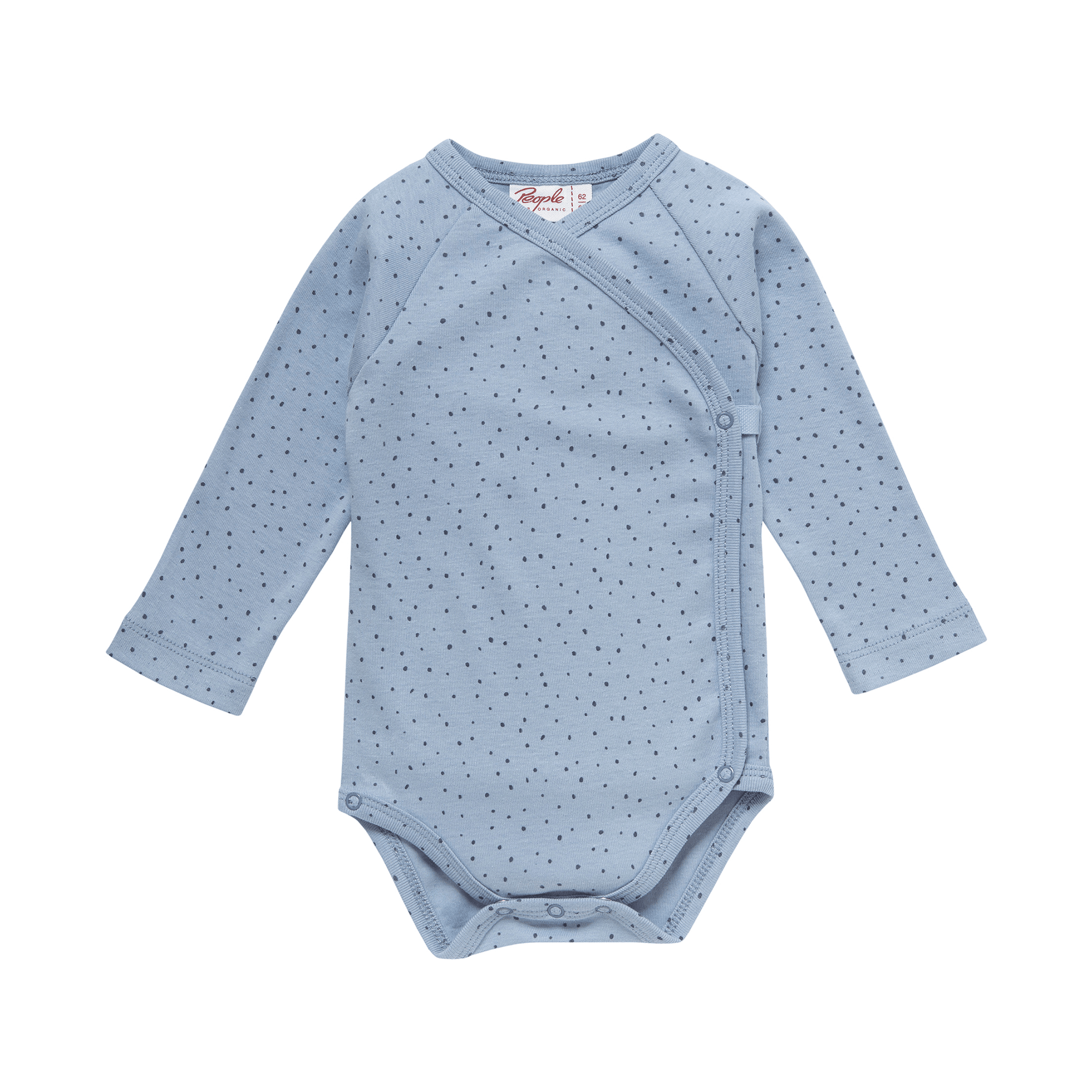 Wickelbodys, People Wear Organic, Blau – Produktansicht