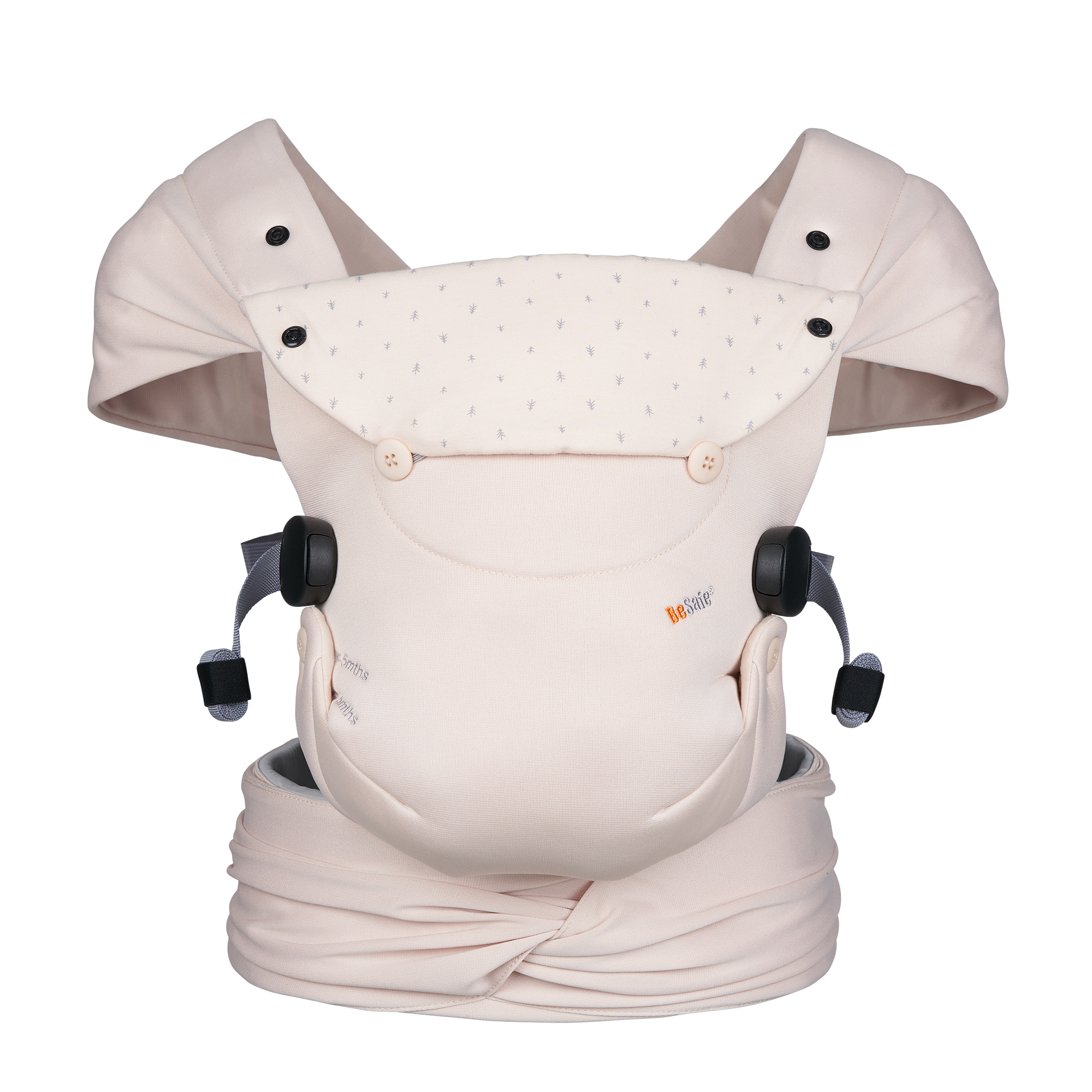 Babytragen, BeSafe, Beige – Besonderheit: Neugeborenentrage für Babys ab Geburt bis 12 Monate