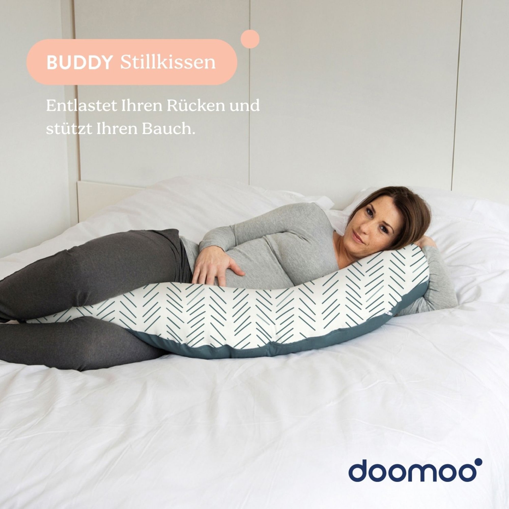 Stillkissen, doomoo, Grün – Produktansicht