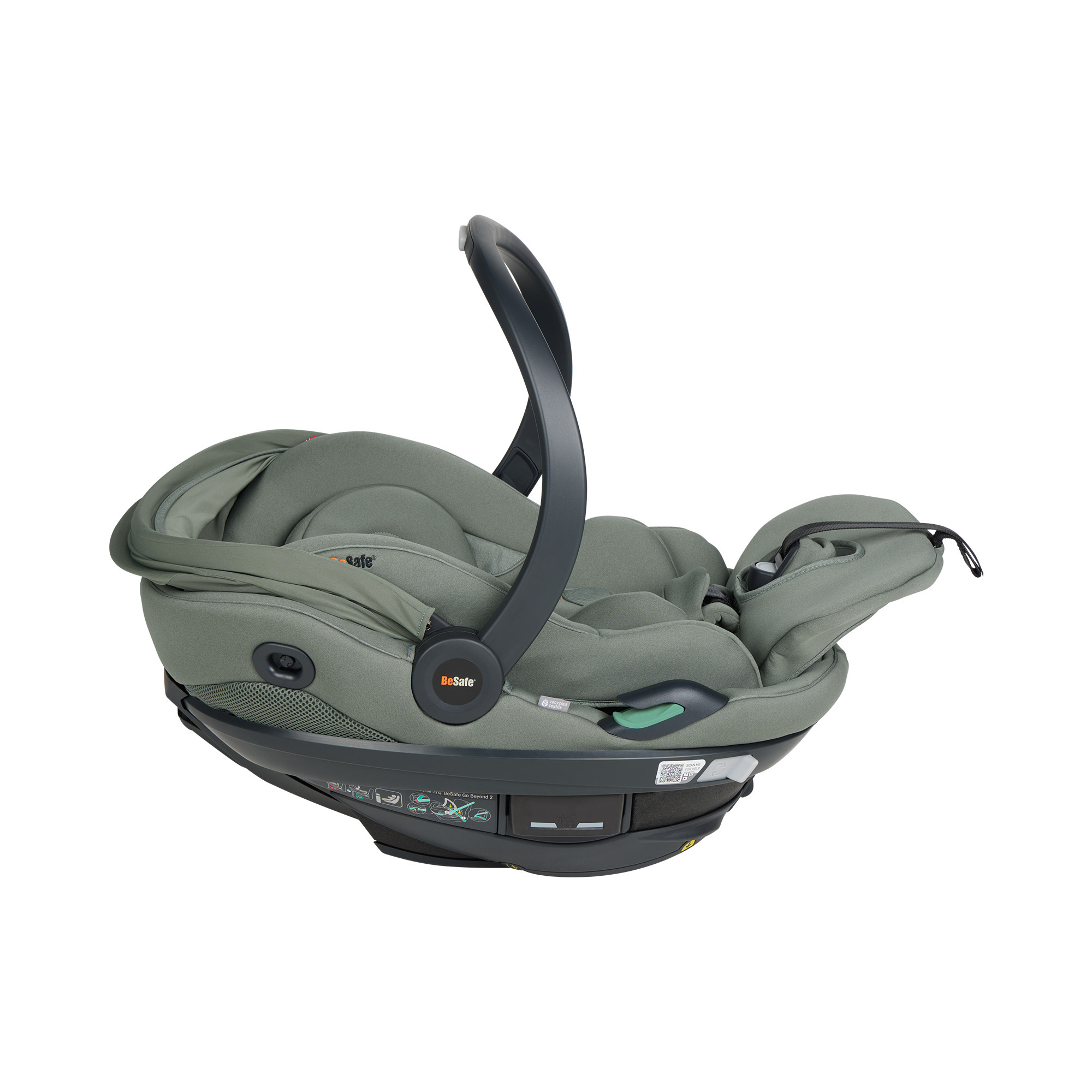 Babyschalen 0-13 kg, Gruppe 0+, BeSafe, Grün – Produktansicht