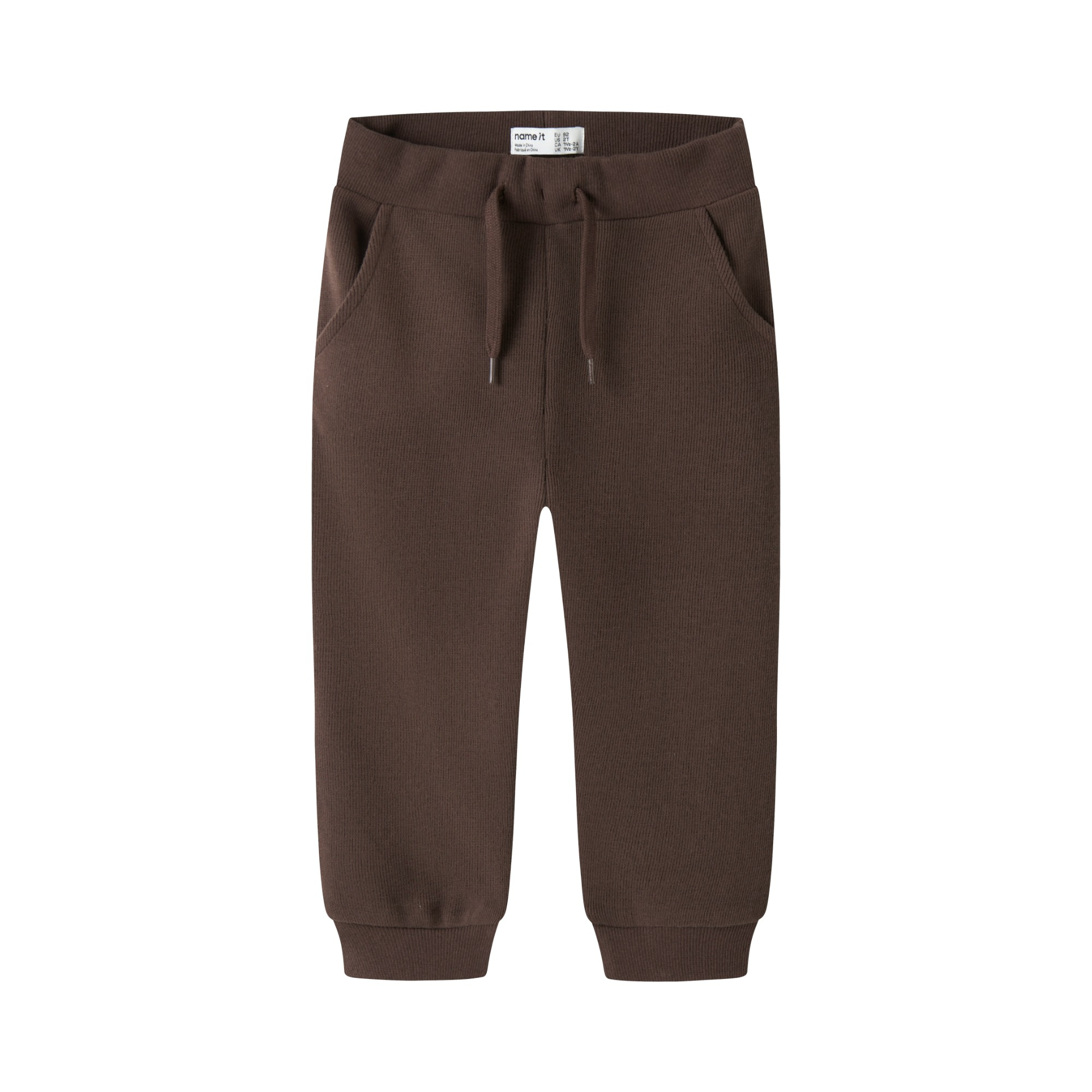 Jogginghosen, name it, Braun – Besonderheit: aus 51% Baumwolle (davon mindestens 50% aus Bio-Baumwolle)