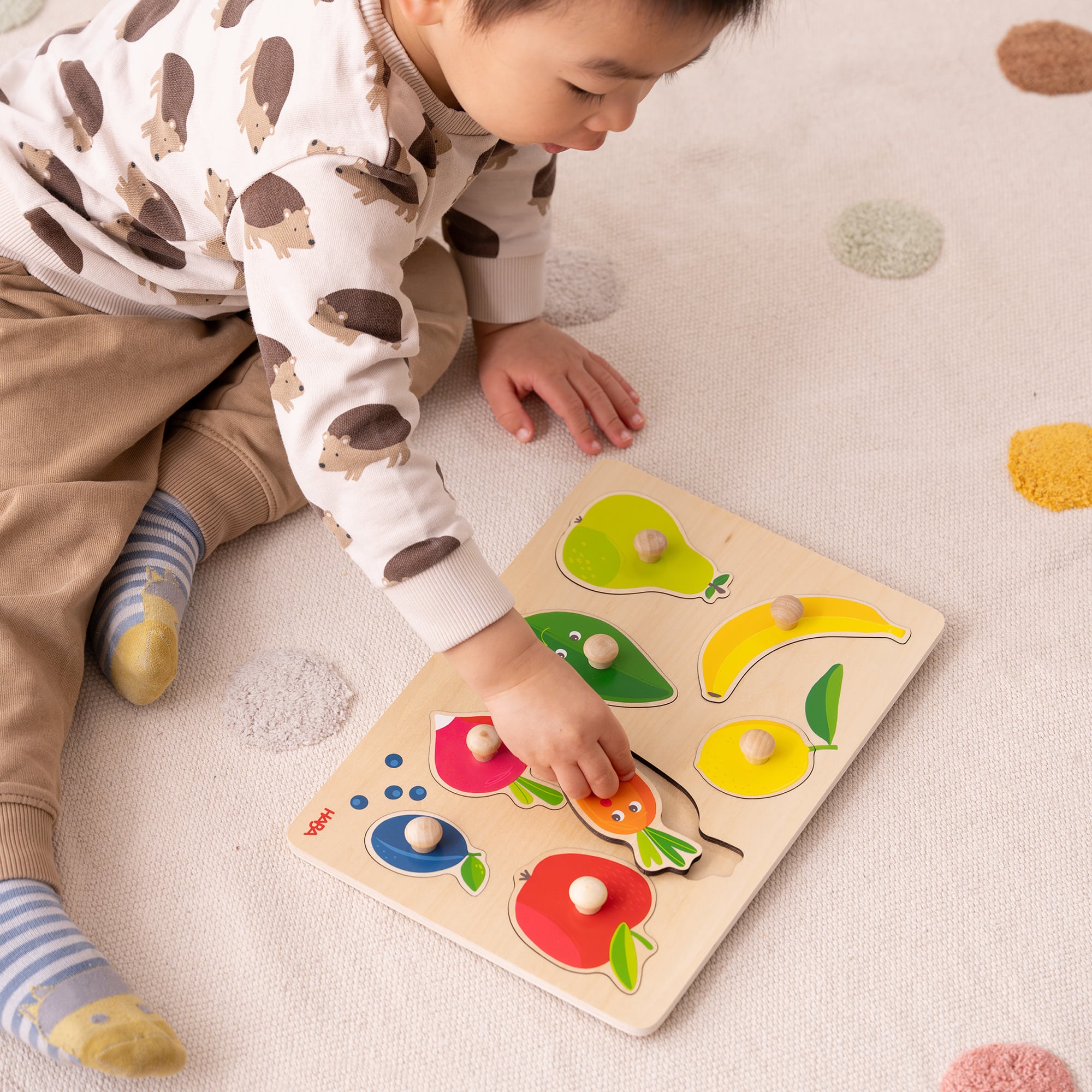 Holzpuzzle, HABA, Beige – Produktansicht