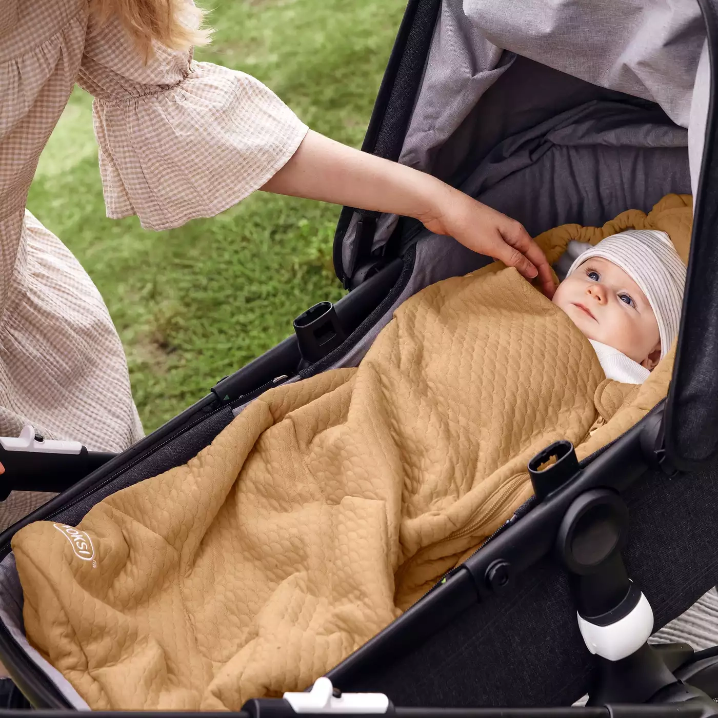 Fußsäcke & Decken, VOKSI, Beige – Produktansicht