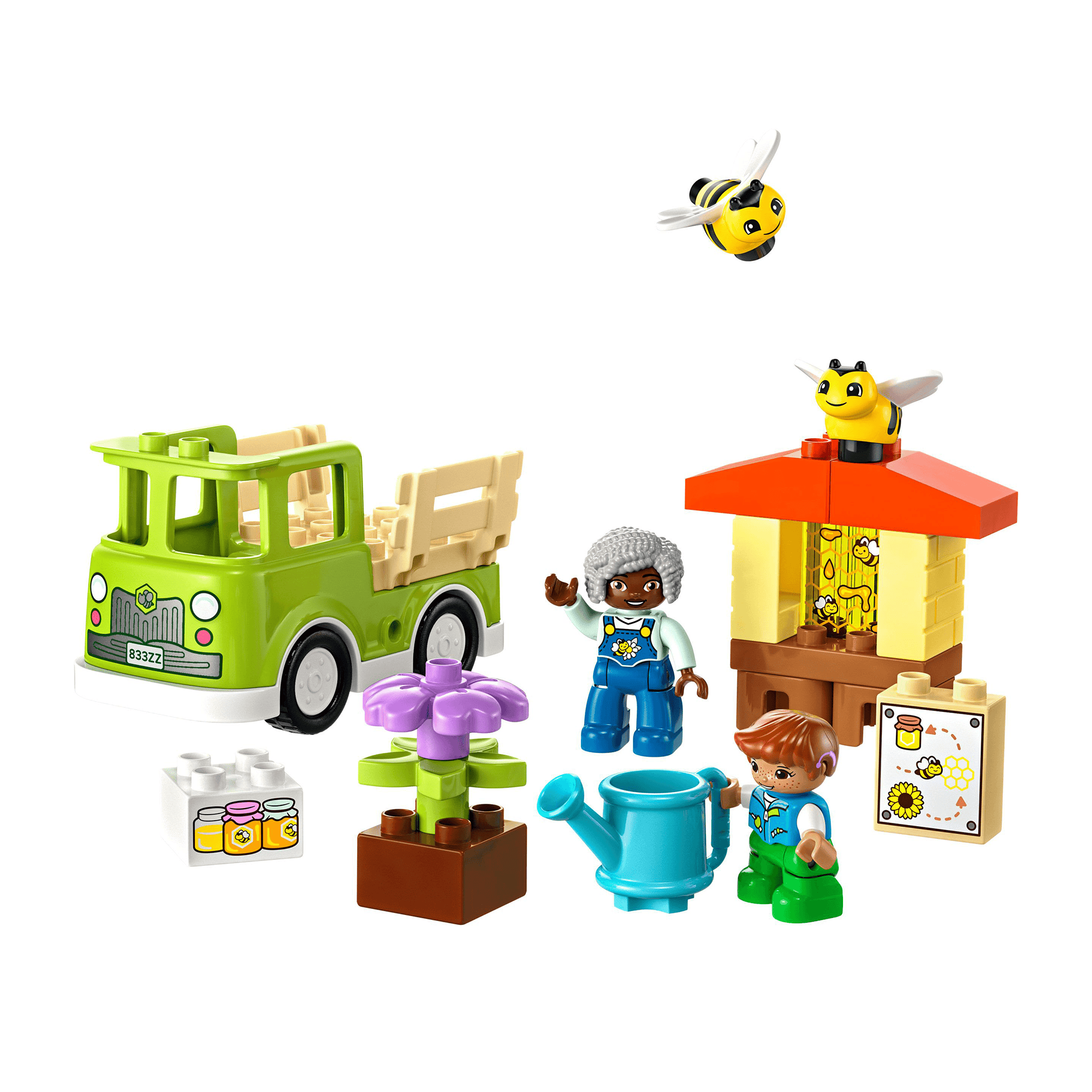 Konstruktionsspielzeug, LEGO – Besonderheit: mit 4 Figuren und Zubehör zum Bauen und Umbauen