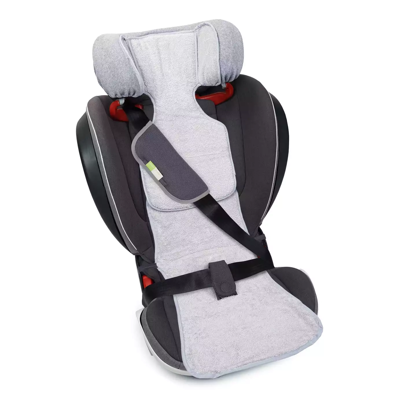Gurtpolster für Kindersitze, Liebes vPriebes, Anthrazit – Produktansicht
