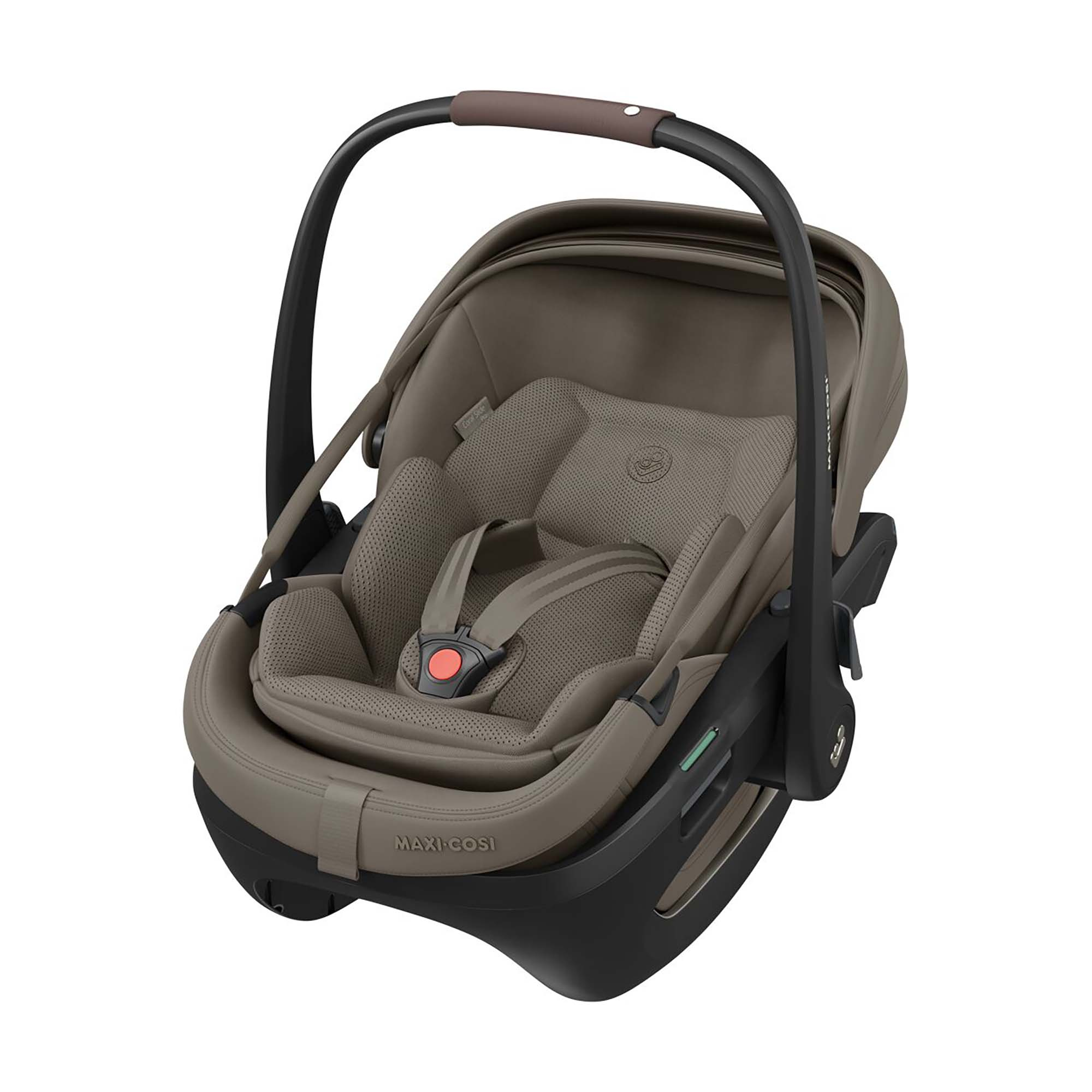 Babyschalen 0-13 kg, Gruppe 0+, MAXI-COSI Premium, Beige – Besonderheit: in Kombination mit der Family Fix Slide Pro Easy in, easy out mit SLIDETECH®2